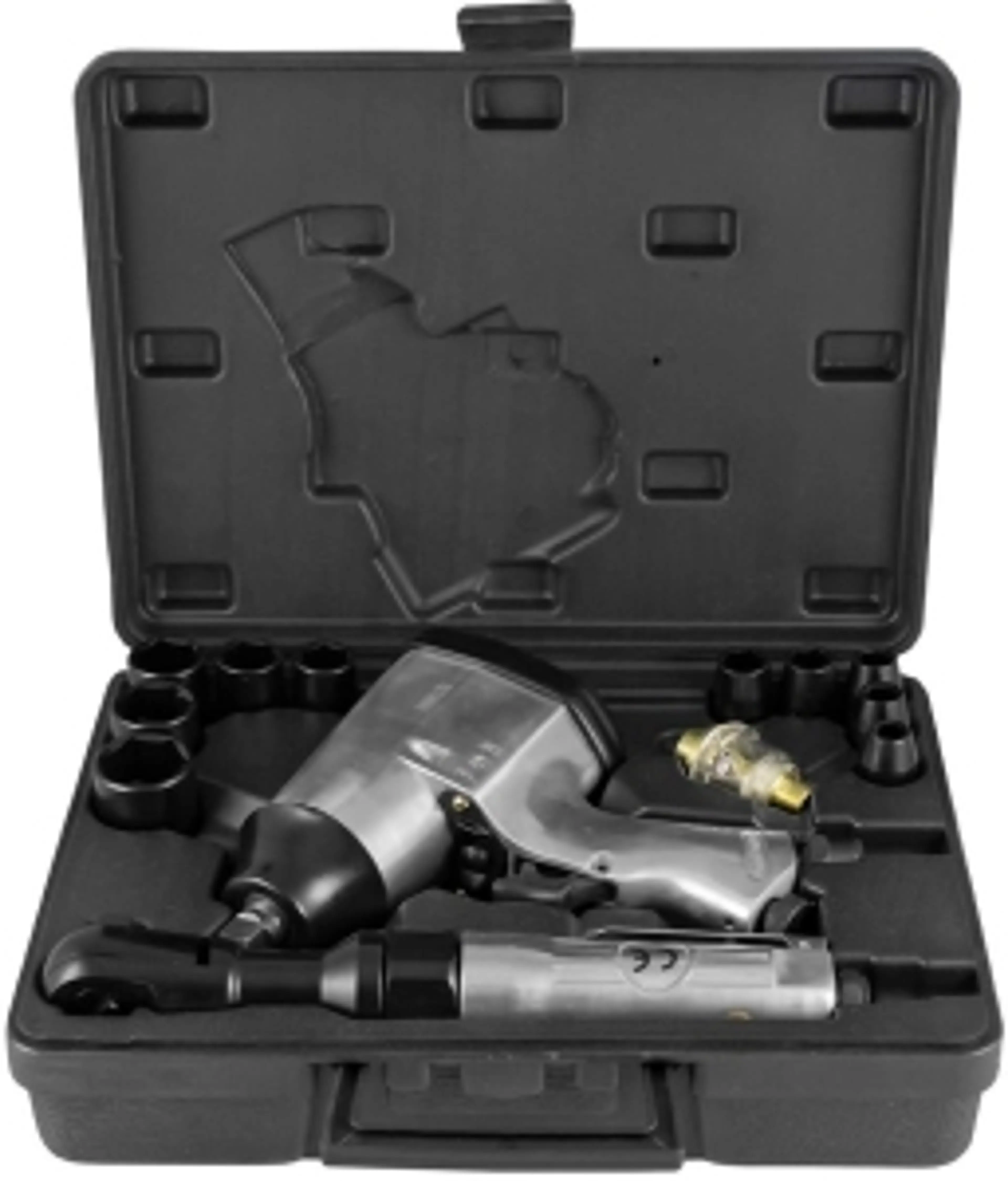 ESTUCHE DE 16 PIEZAS CON PISTOLA Y.