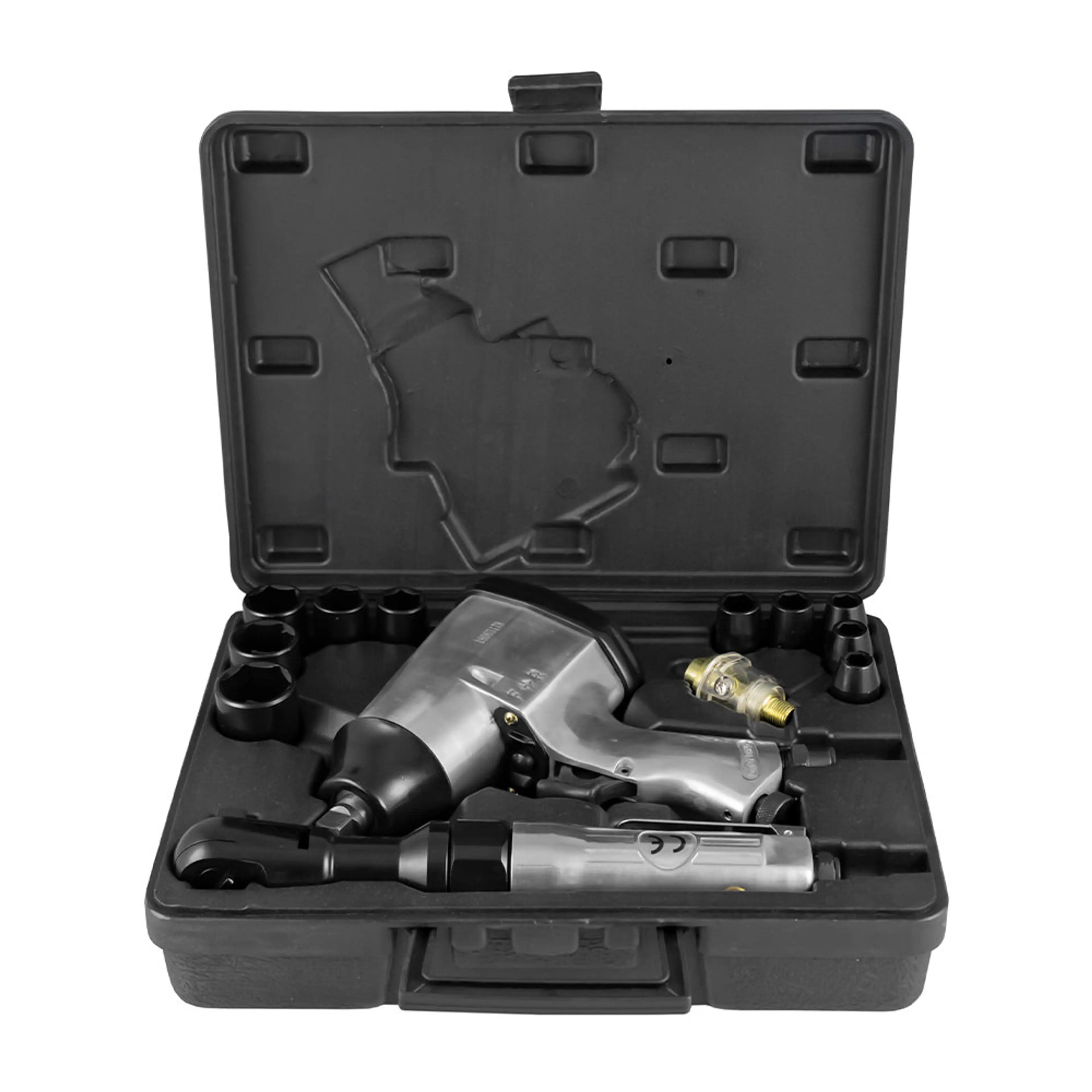 ESTUCHE DE 16 PIEZAS CON PISTOLA Y.