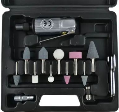 ESTUCHE DE 16 PIEZAS CON AMOLADORA.