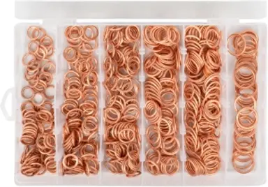 ESTUCHE DE ARANDELAS DE COBRE PARA.