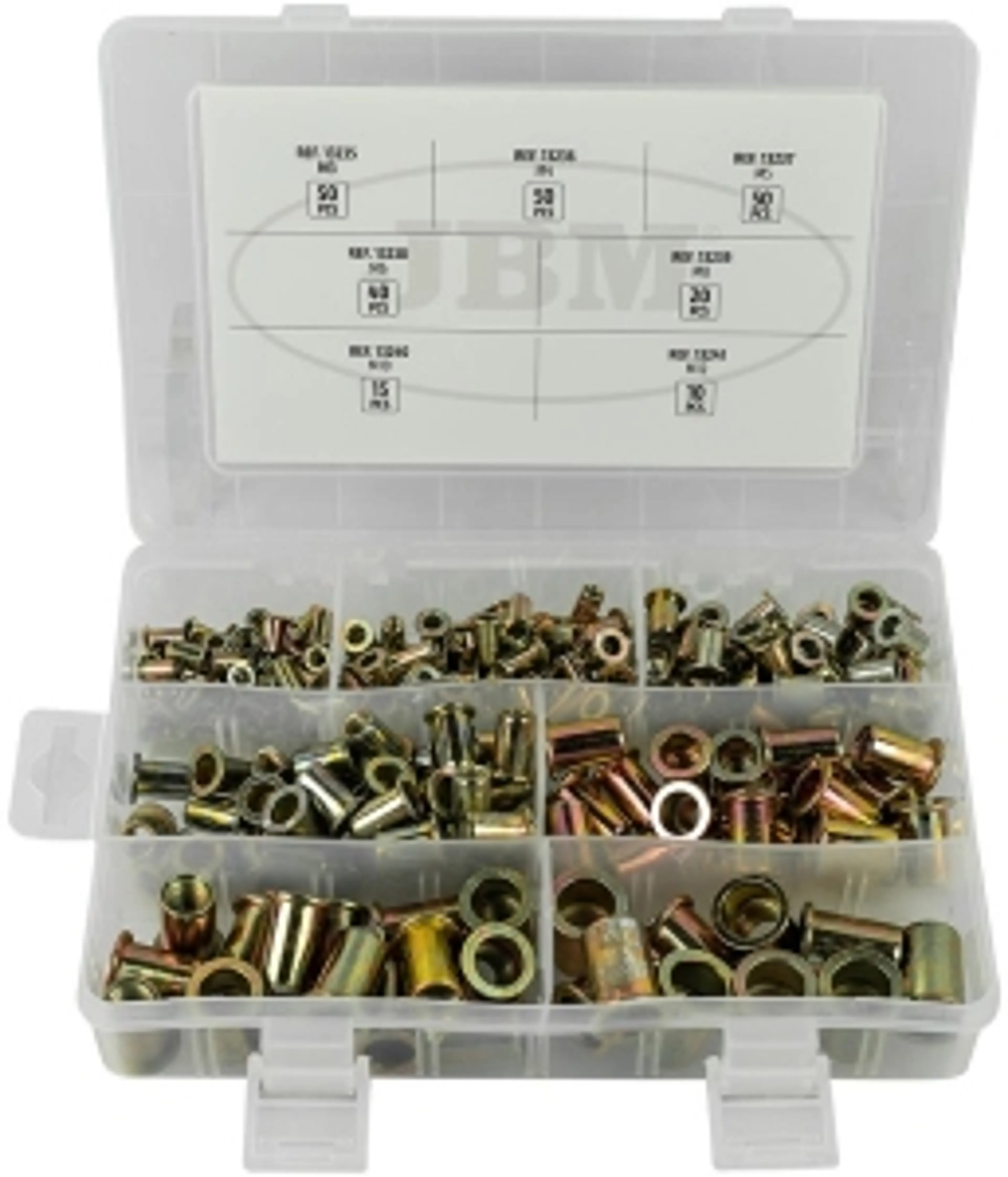 ESTUCHE DE REMACHES TUERCA 235PCS