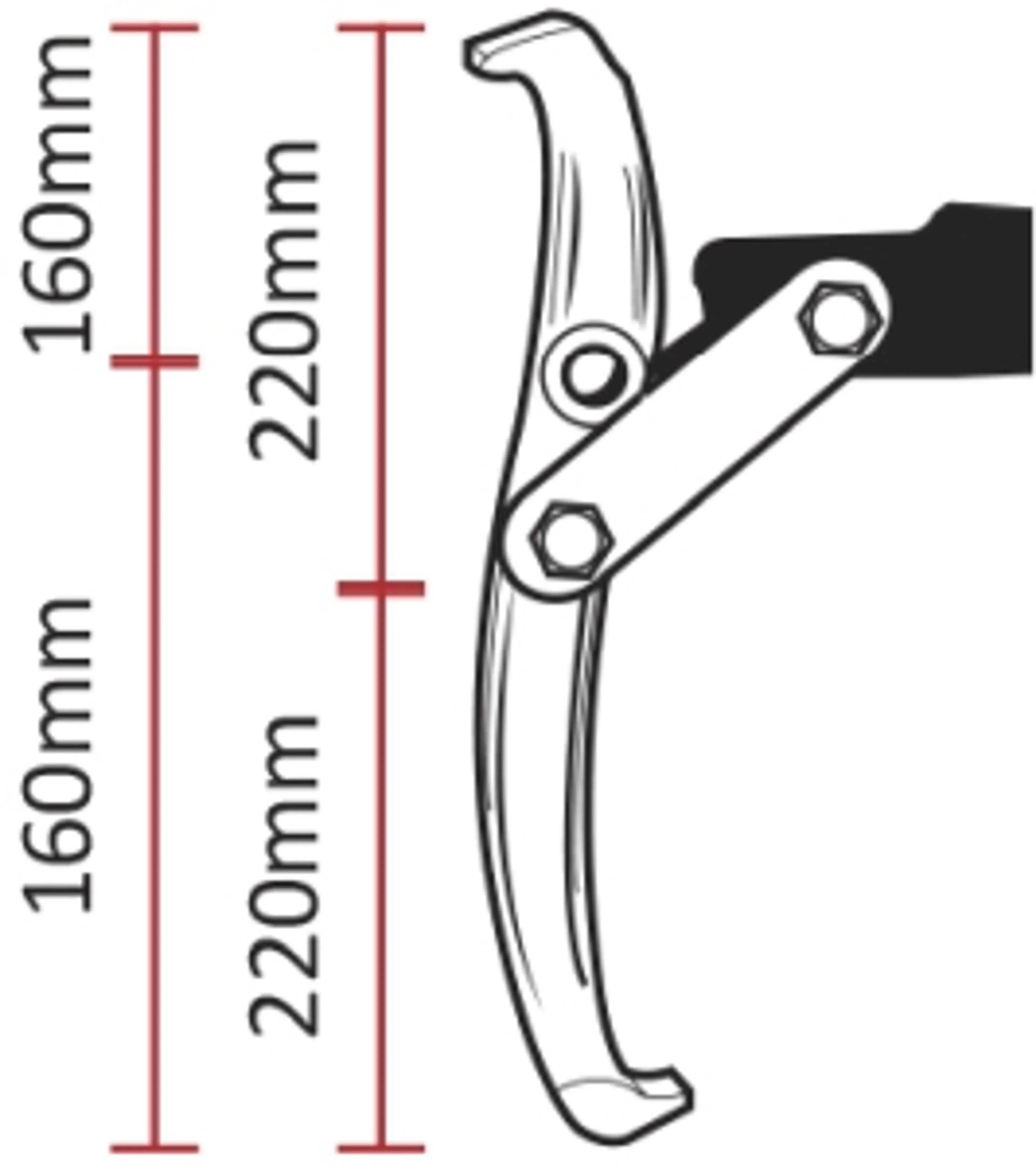 EXTRACTOR DE 3 GARRAS 95-200MM