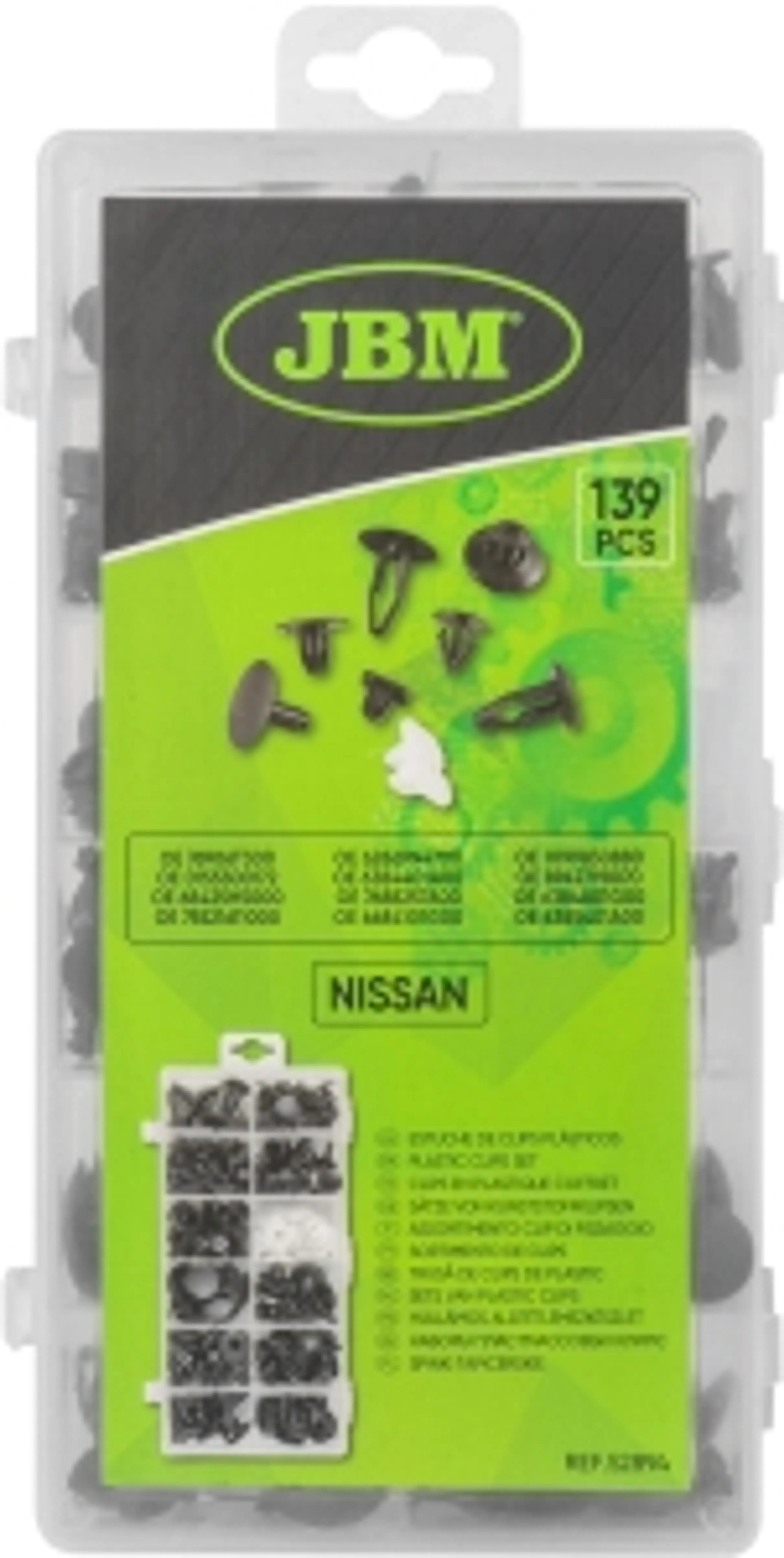 ESTUCHE DE CLIPS PLÁSTICOS NISSAN..