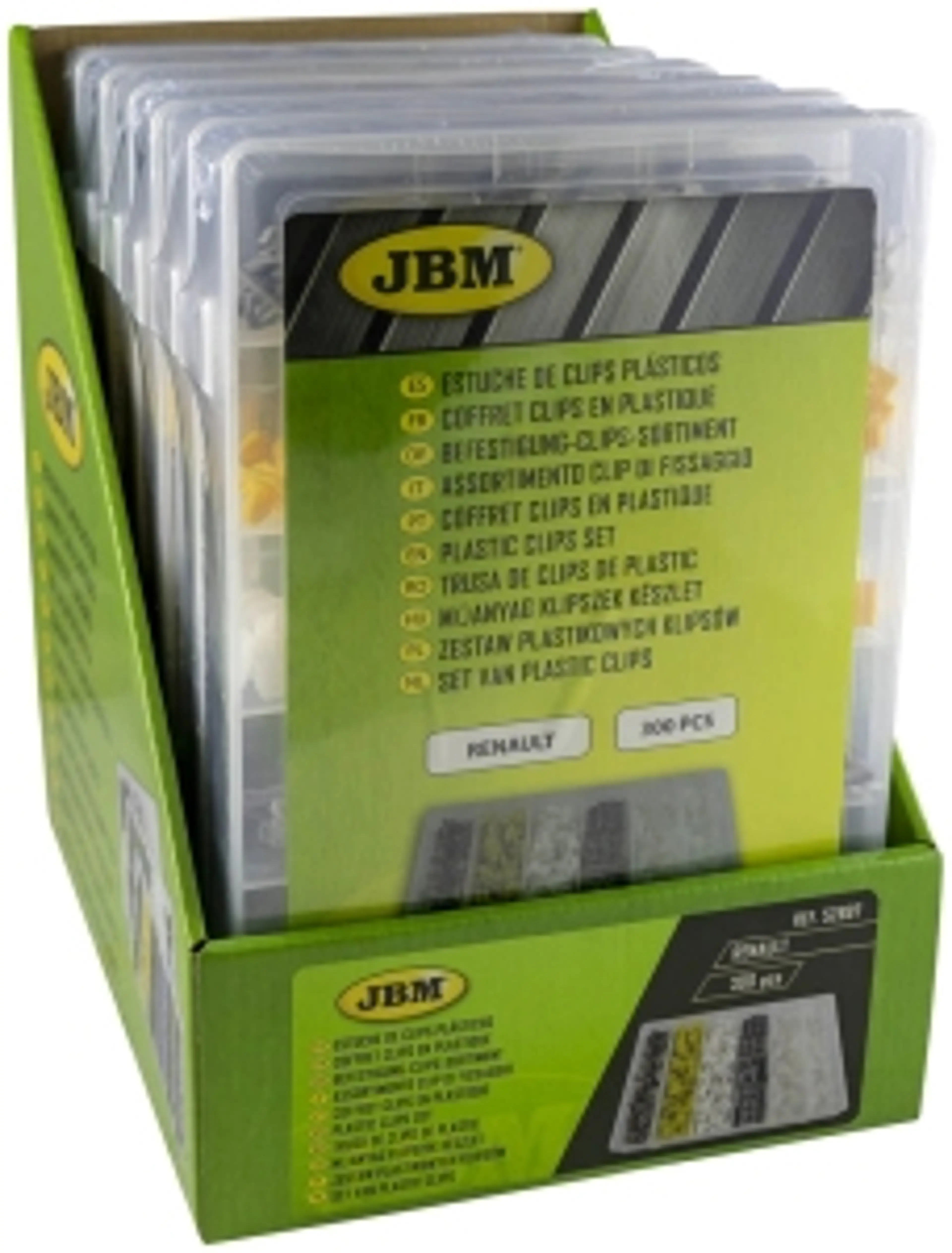 ESTUCHE DE CLIPS PLÁSTICOS RENAULT.