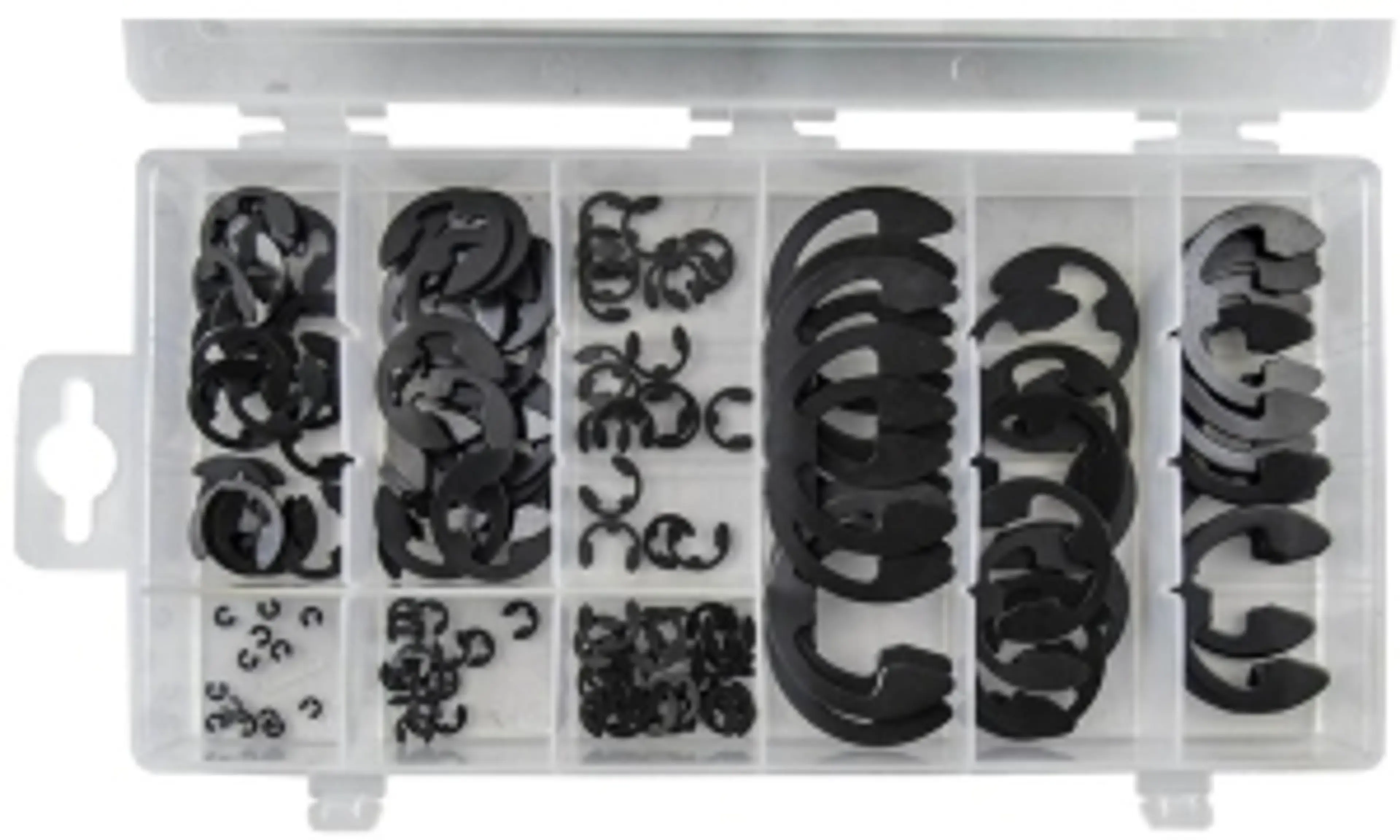 ESTUCHE DE CIRCLIPS TIPO E 150PCS