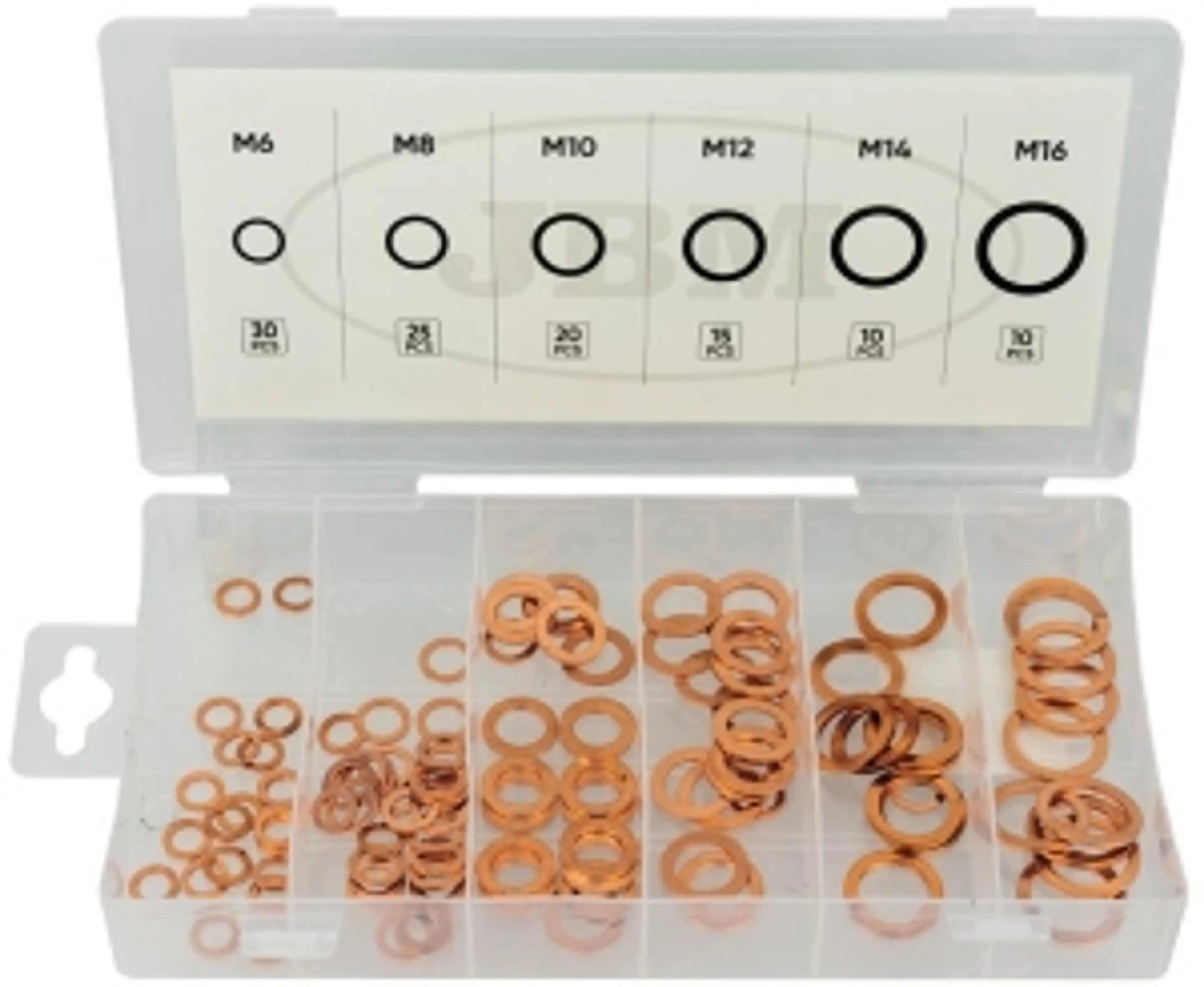 ESTUCHE DE ARANDELAS DE COBRE...