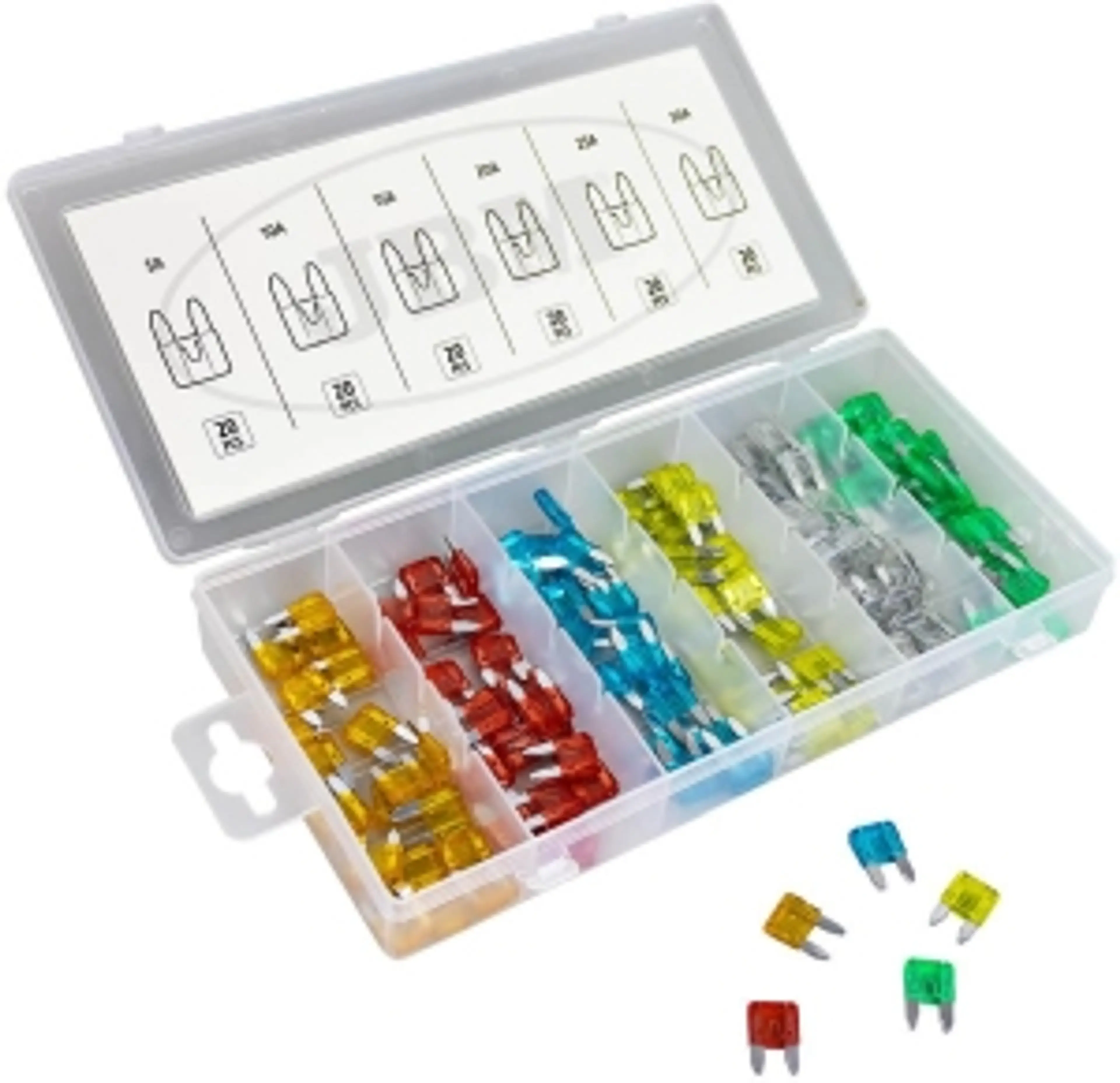 ESTUCHE DE MINI FUSIBLES 120 PCS