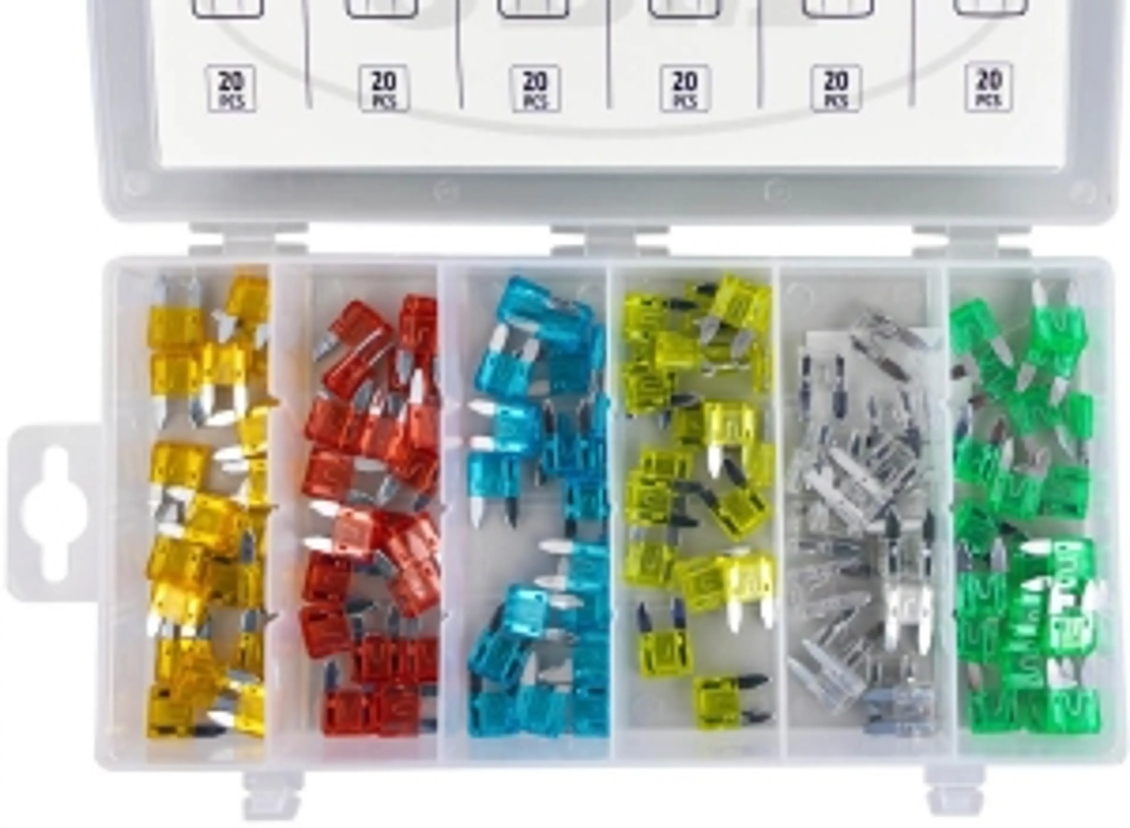 ESTUCHE DE MINI FUSIBLES 120PCS