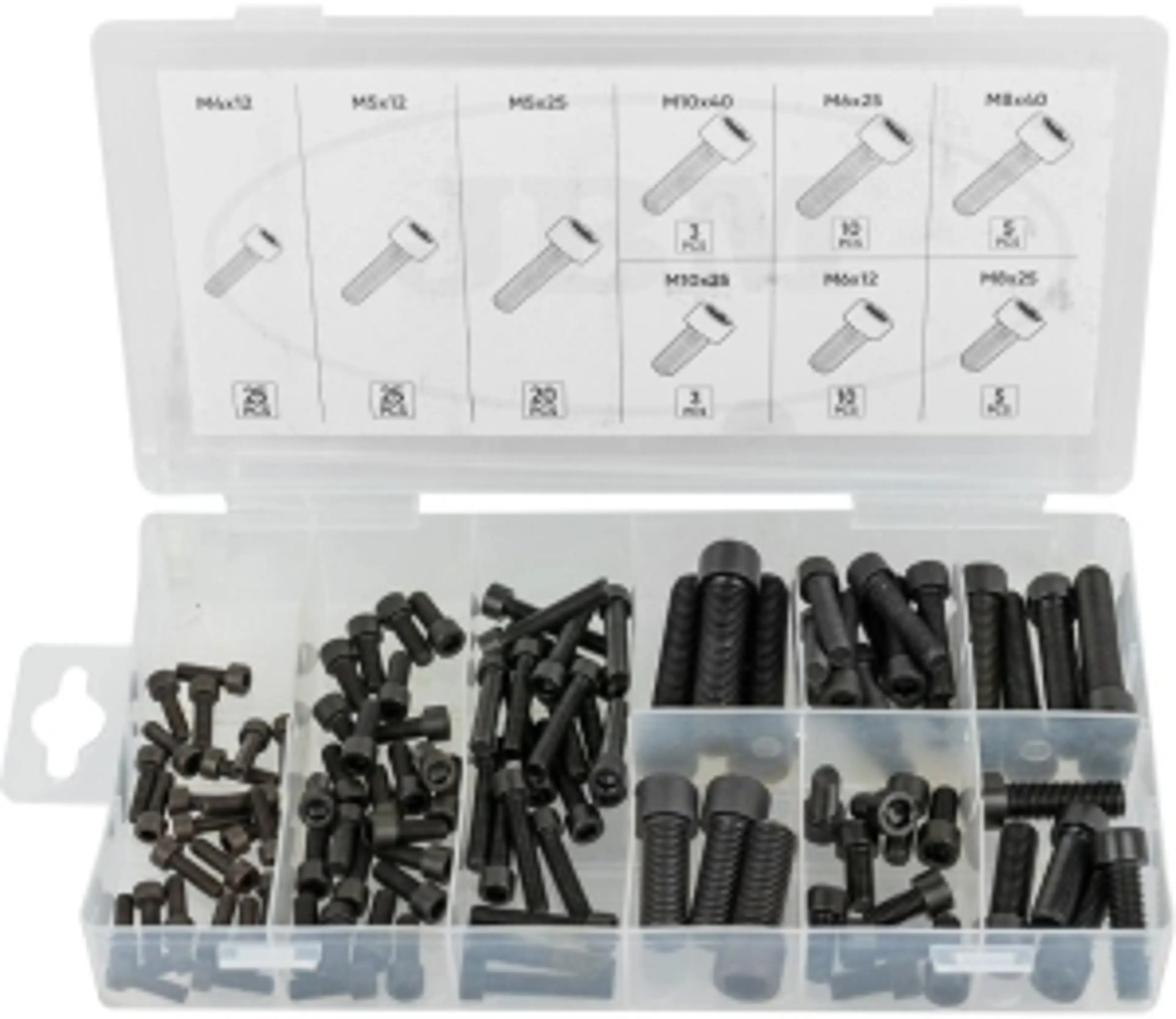 ESTUCHE DE TORNILLOS ALLEN 106PCS