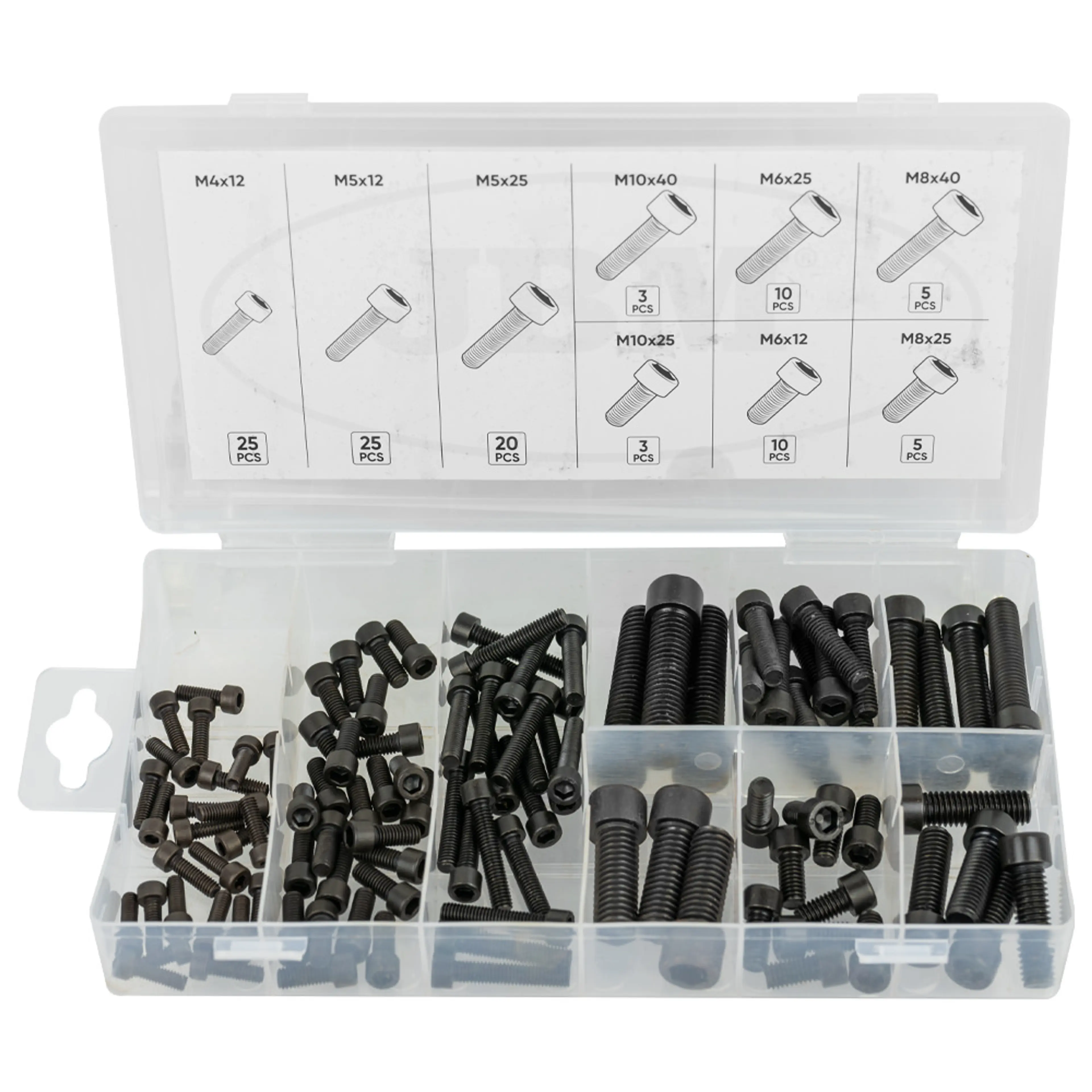 ESTUCHE DE TORNILLOS ALLEN 106PCS