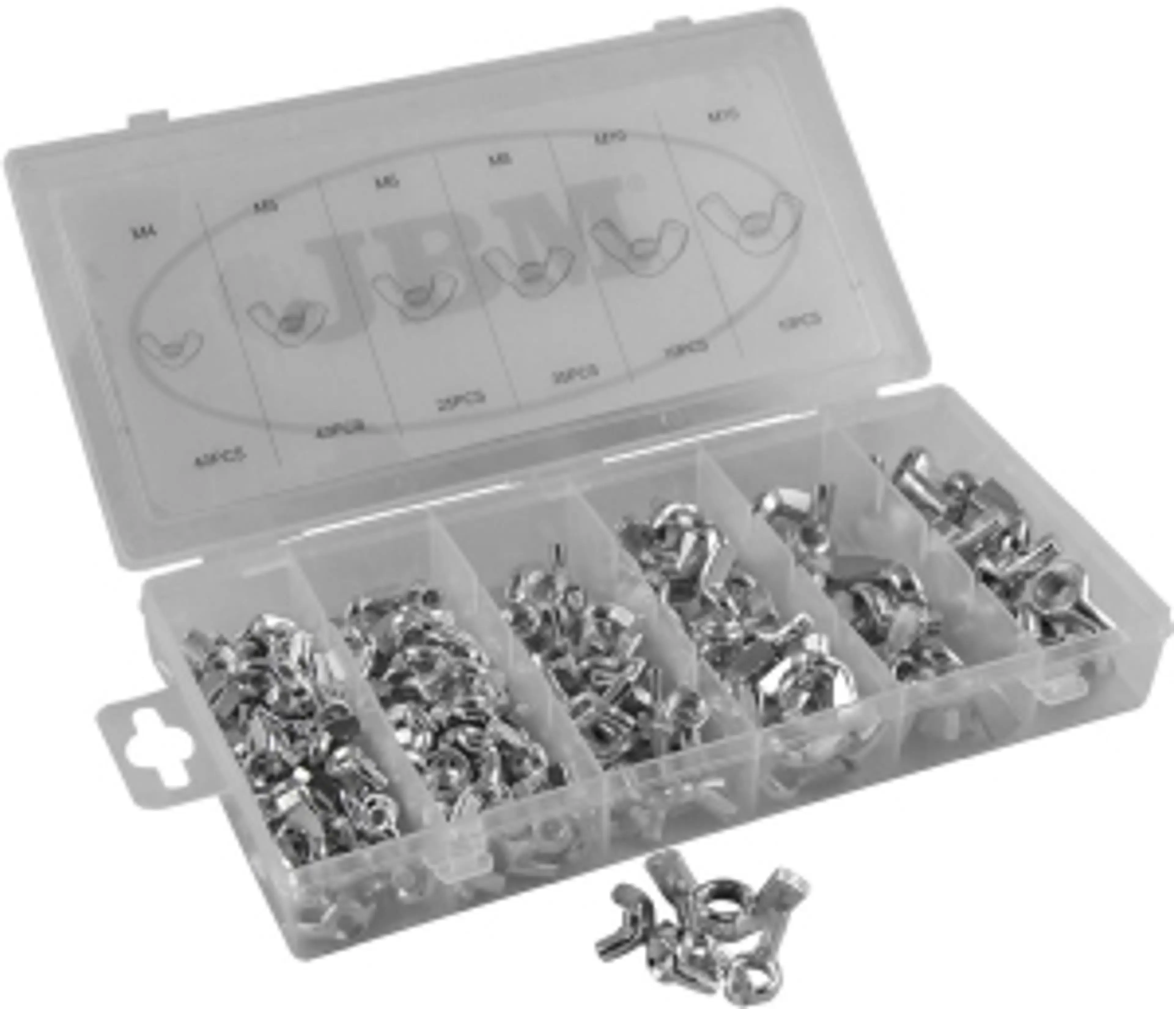 ESTUCHE DE TUERCAS MARIPOSA 150PCS