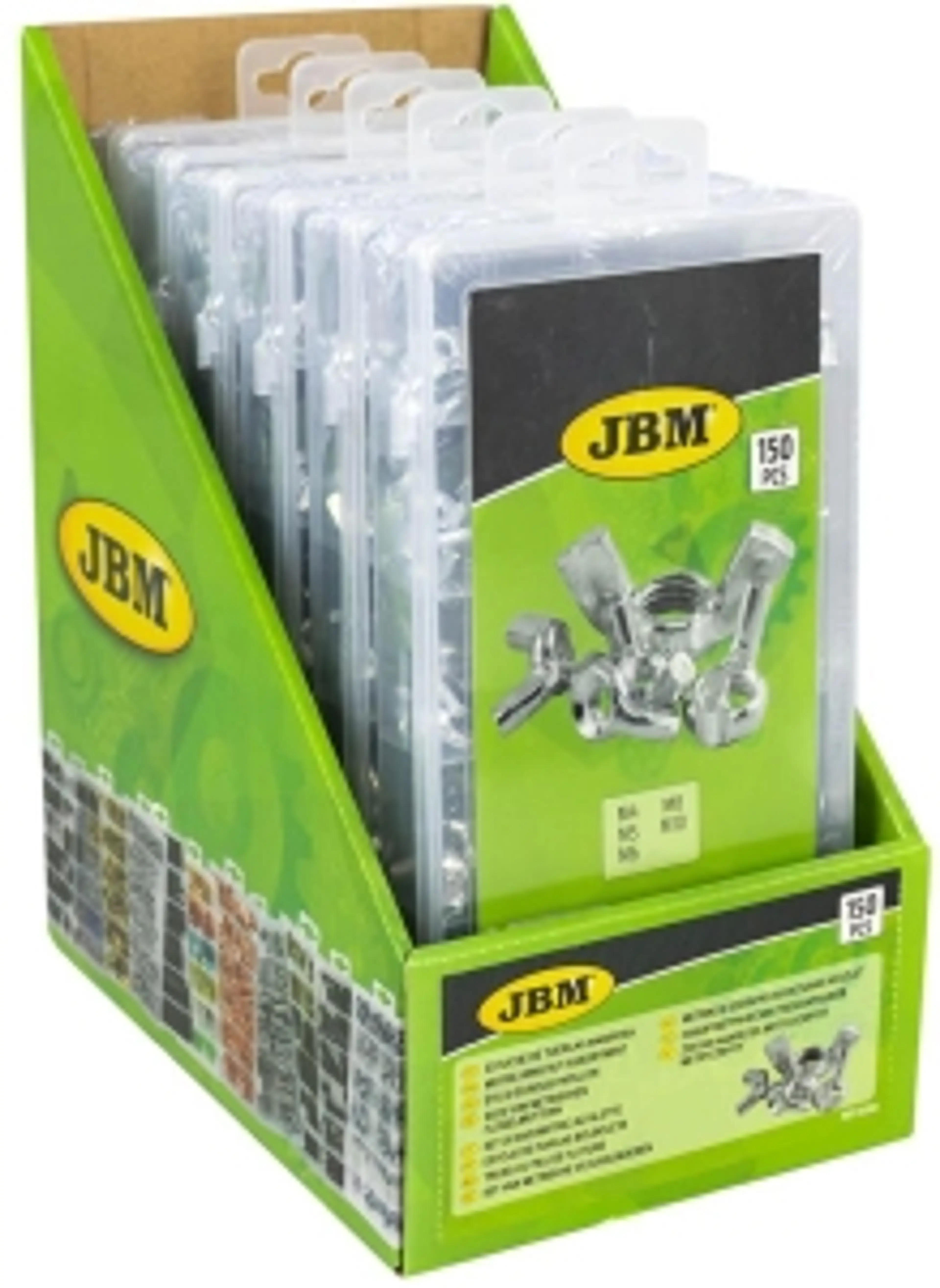 ESTUCHE DE TUERCAS MARIPOSA 150PCS