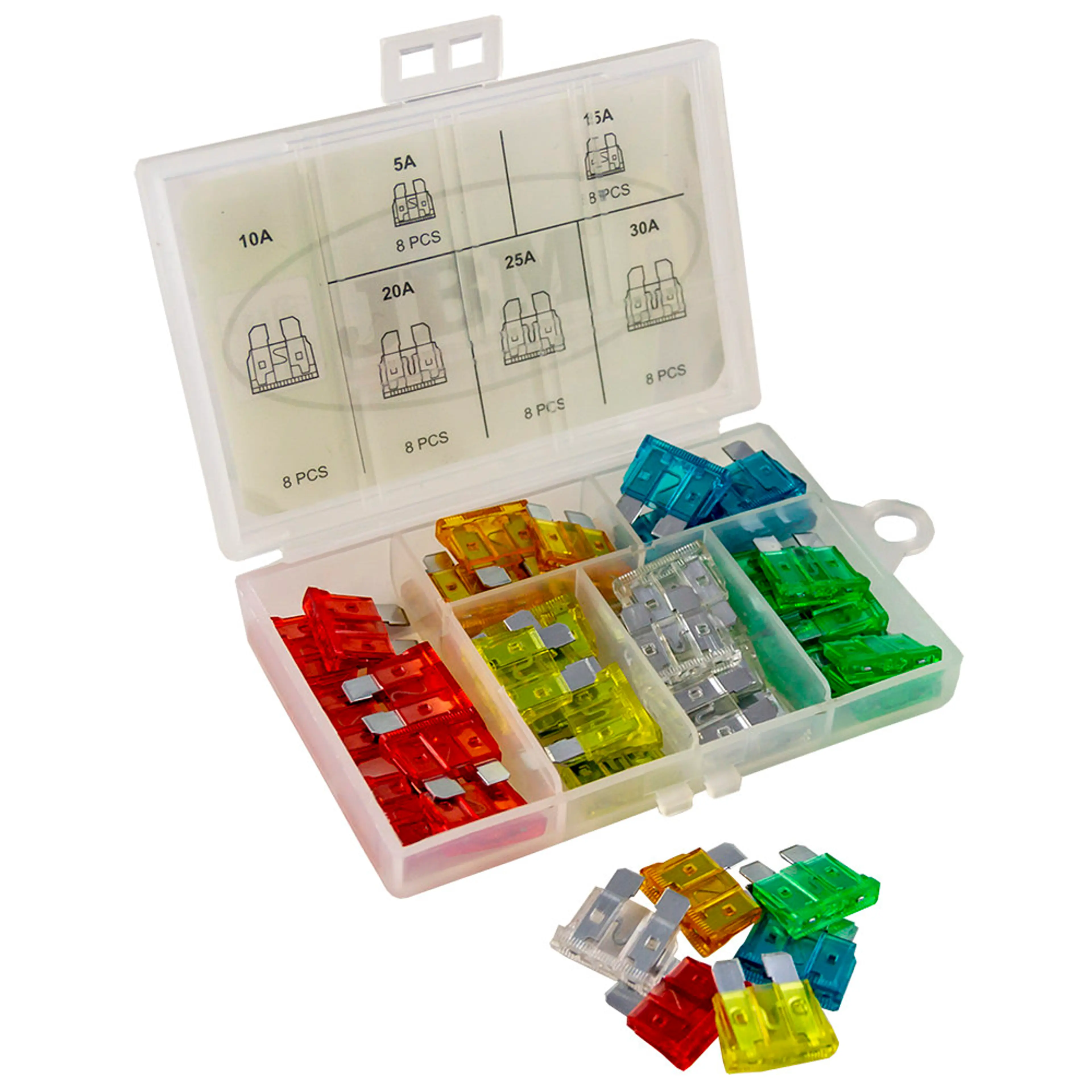 ESTUCHE DE FUSIBLES 48PCS
