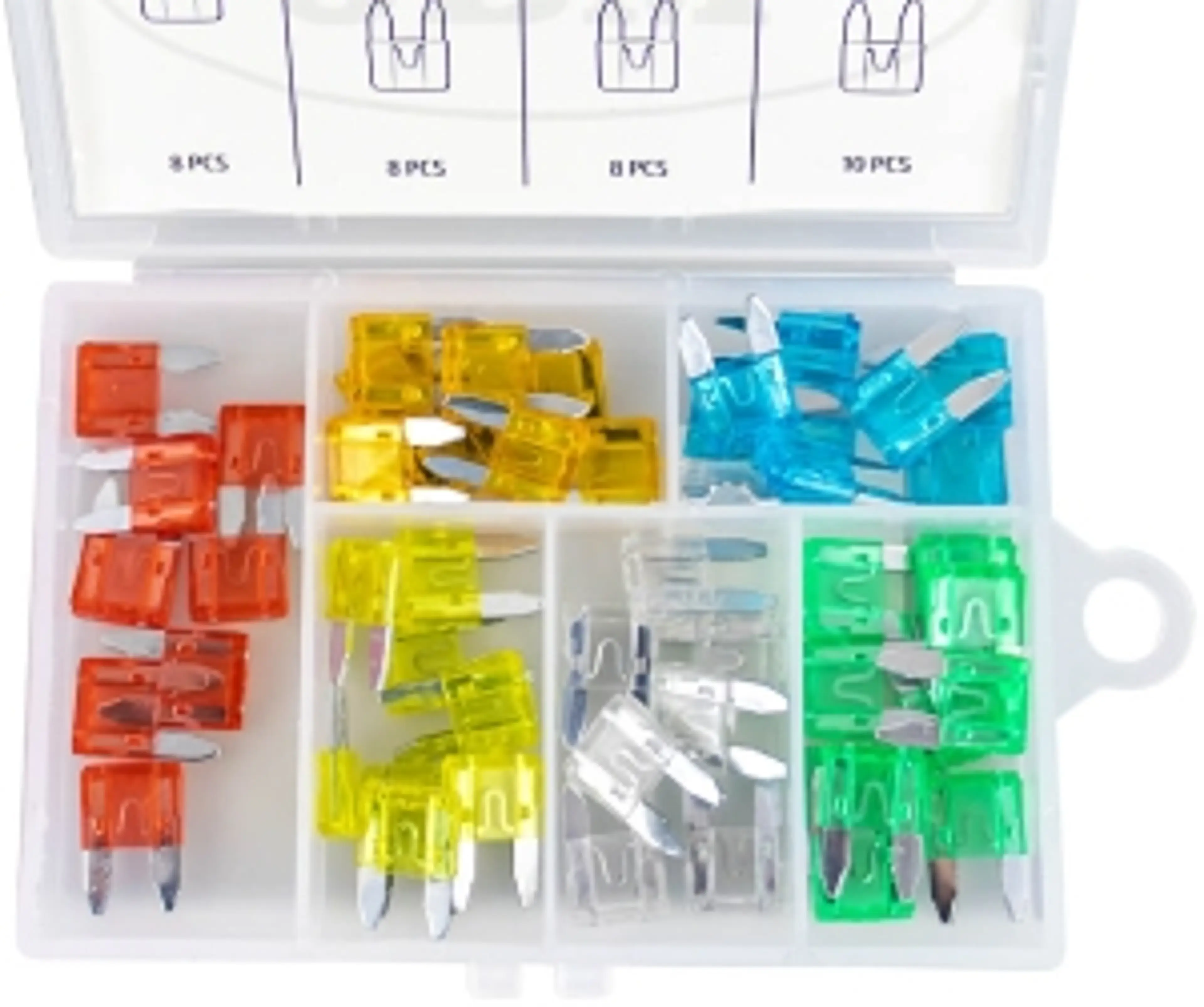 ESTUCHE DE MINI FUSIBLES 50PCS