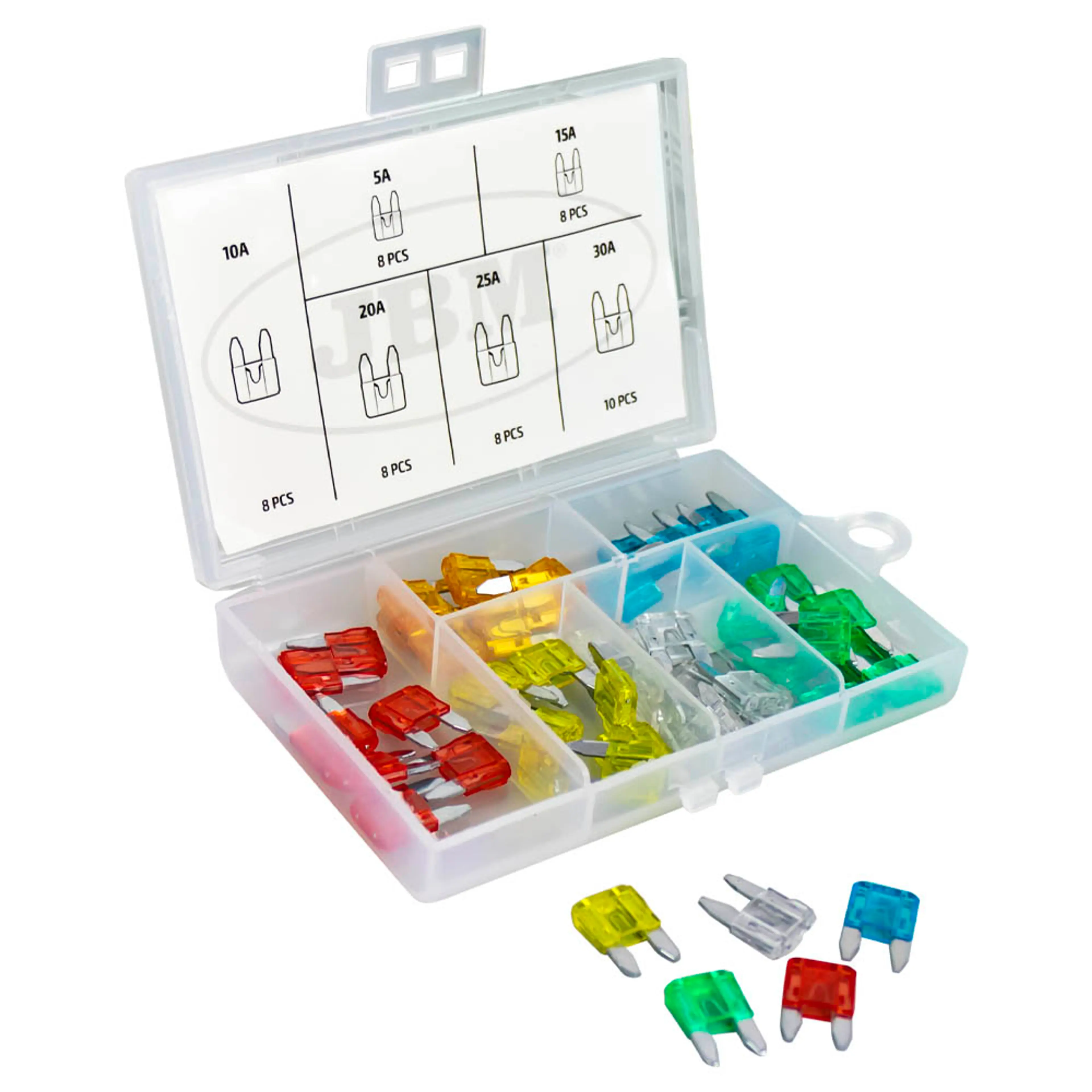 ESTUCHE DE MINI FUSIBLES 50PCS