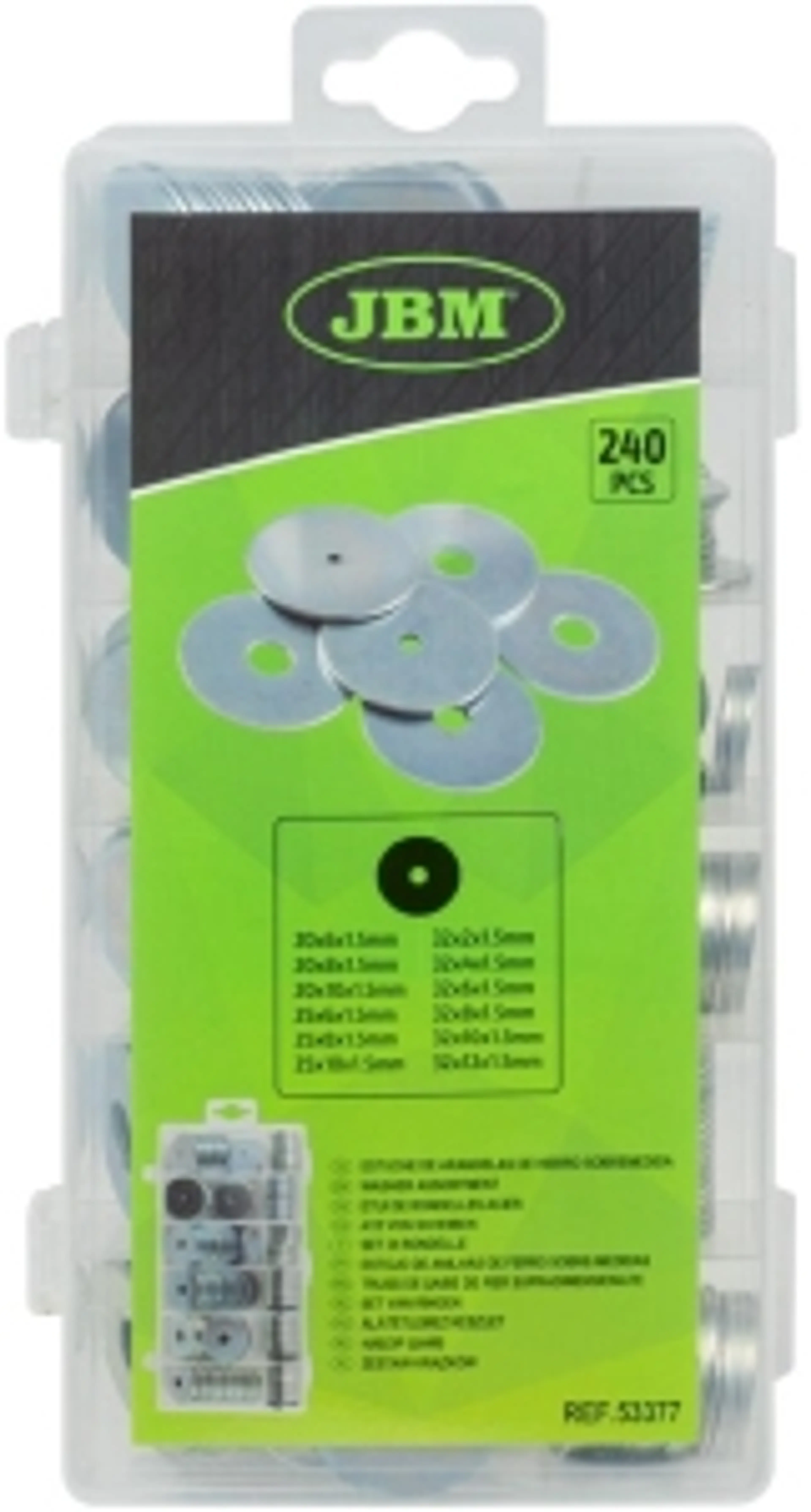 ESTUCHE DE ARANDELAS DE HIERRO...