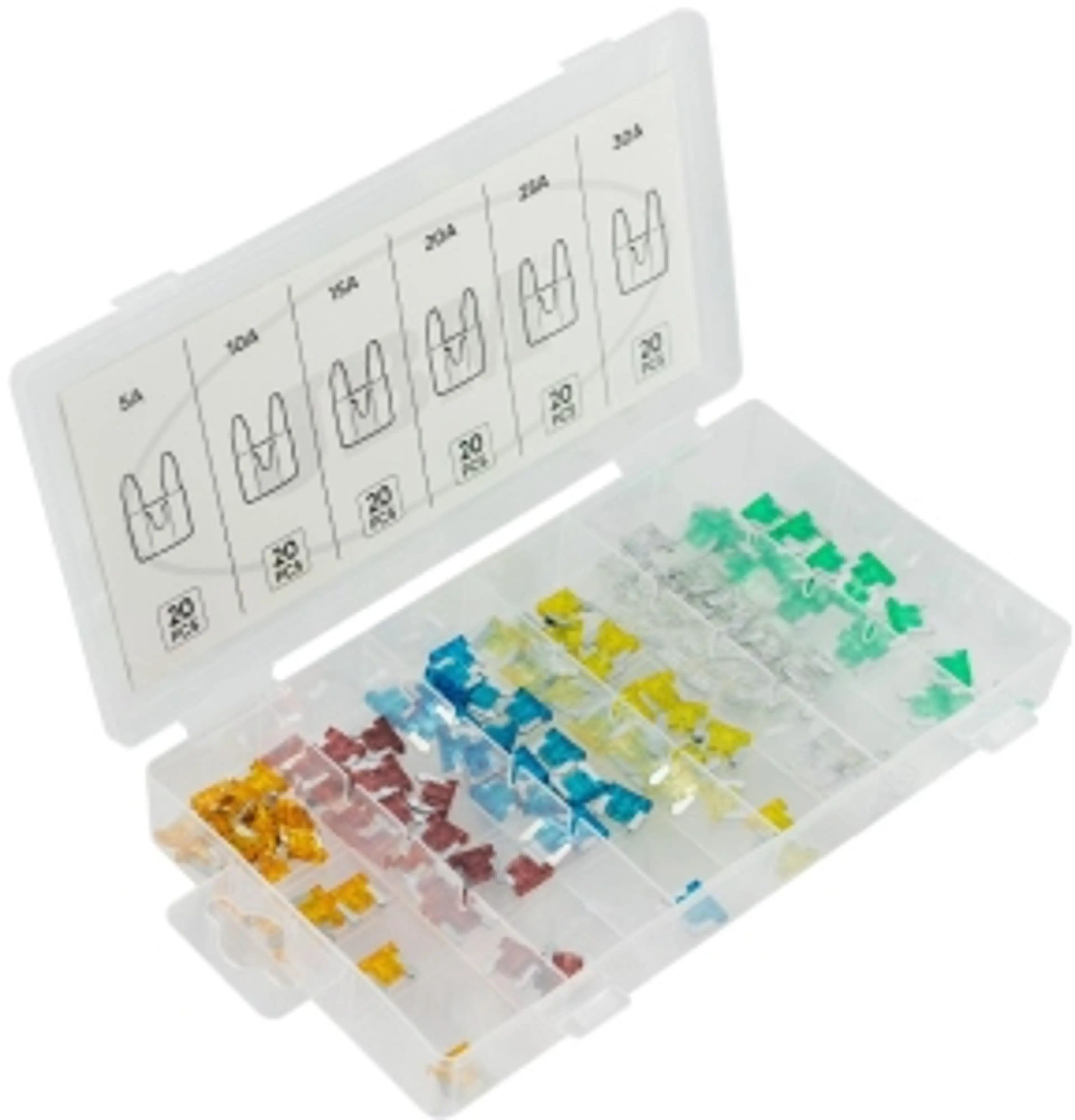 ESTUCHE DE MINI FUSIBLES 120 PCS