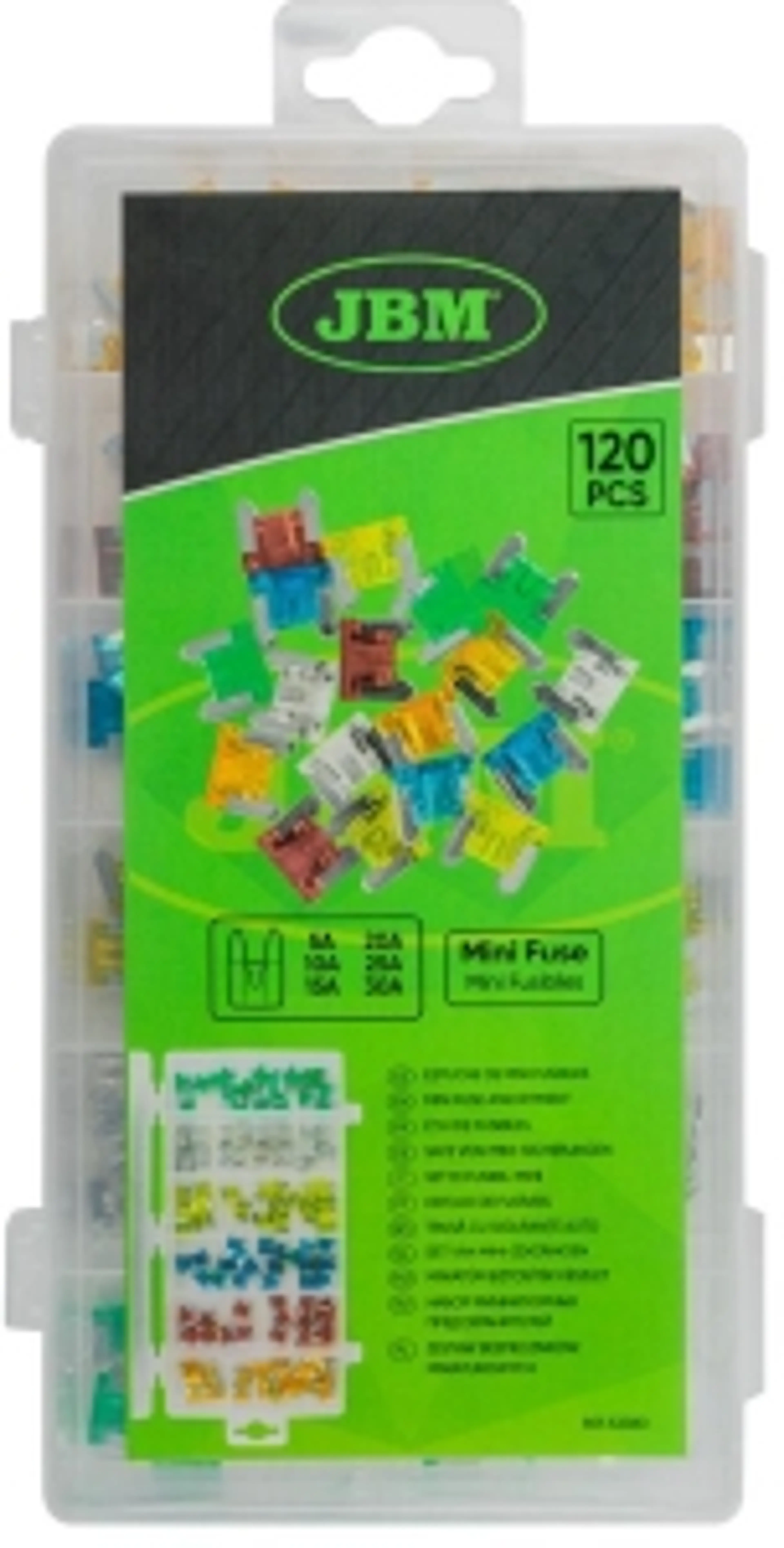 ESTUCHE DE MINI FUSIBLES 120PCS