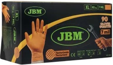 GUANTES NARANJAS DESECHABLES DE...