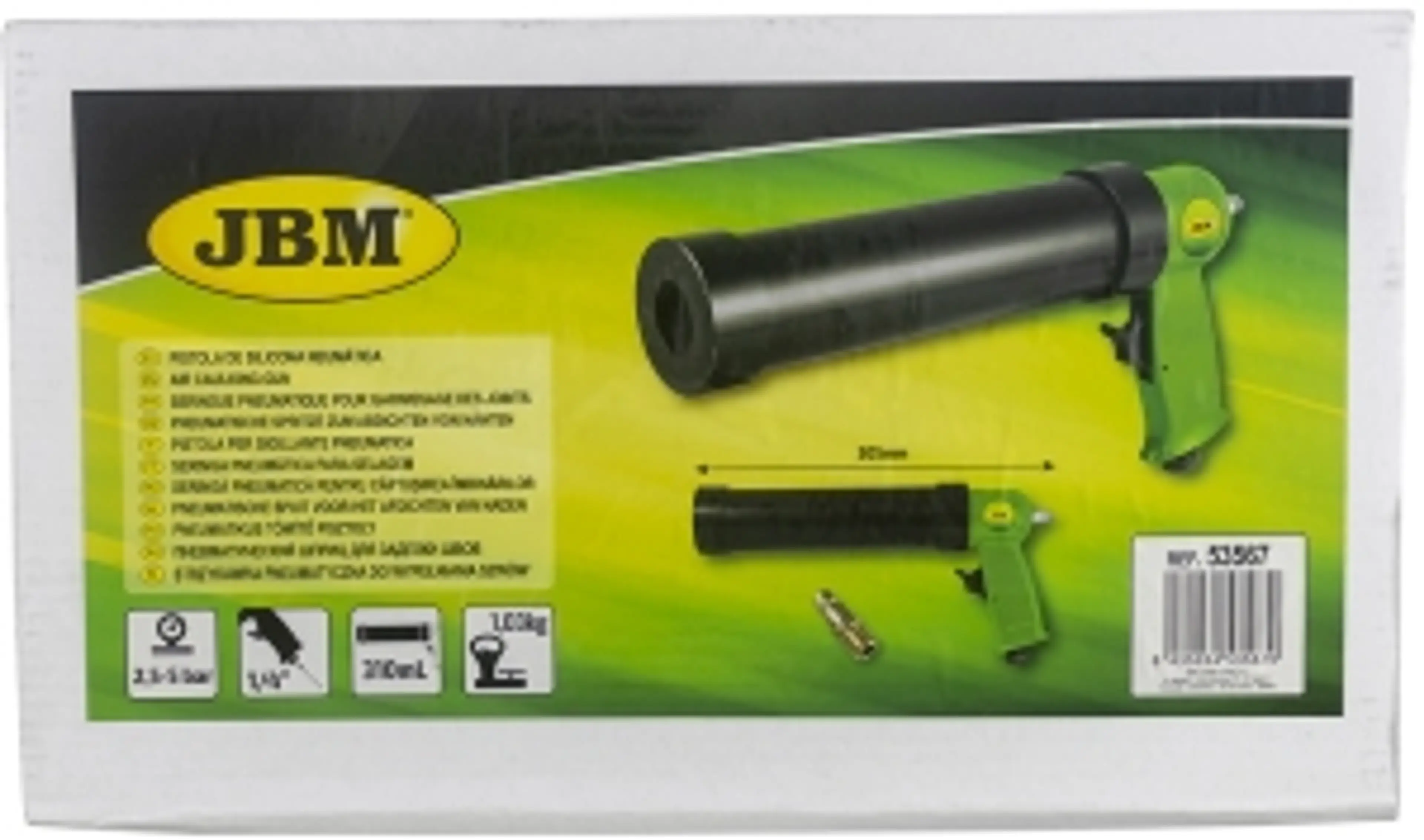 PISTOLA DE SILICONA NEUMÁTICA 310ML