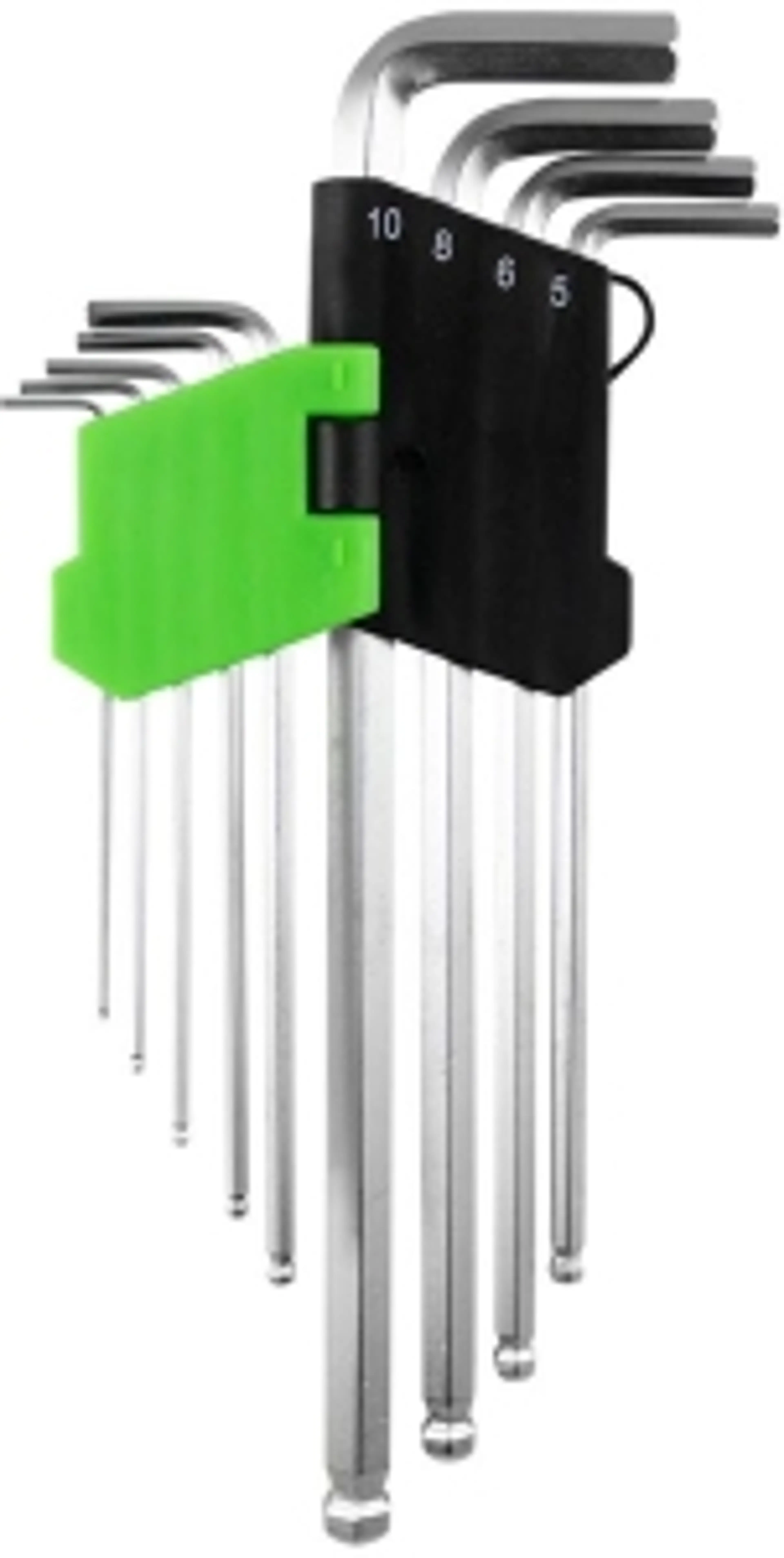 SET DE 9 LLAVES ALLEN CON PUNTA...