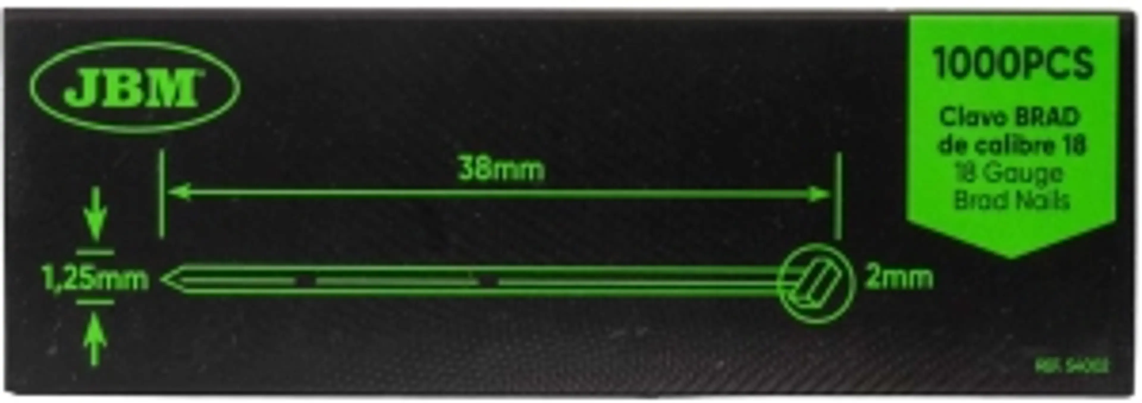 SET DE CLAVOS BRAD 38X1.25MM DE...