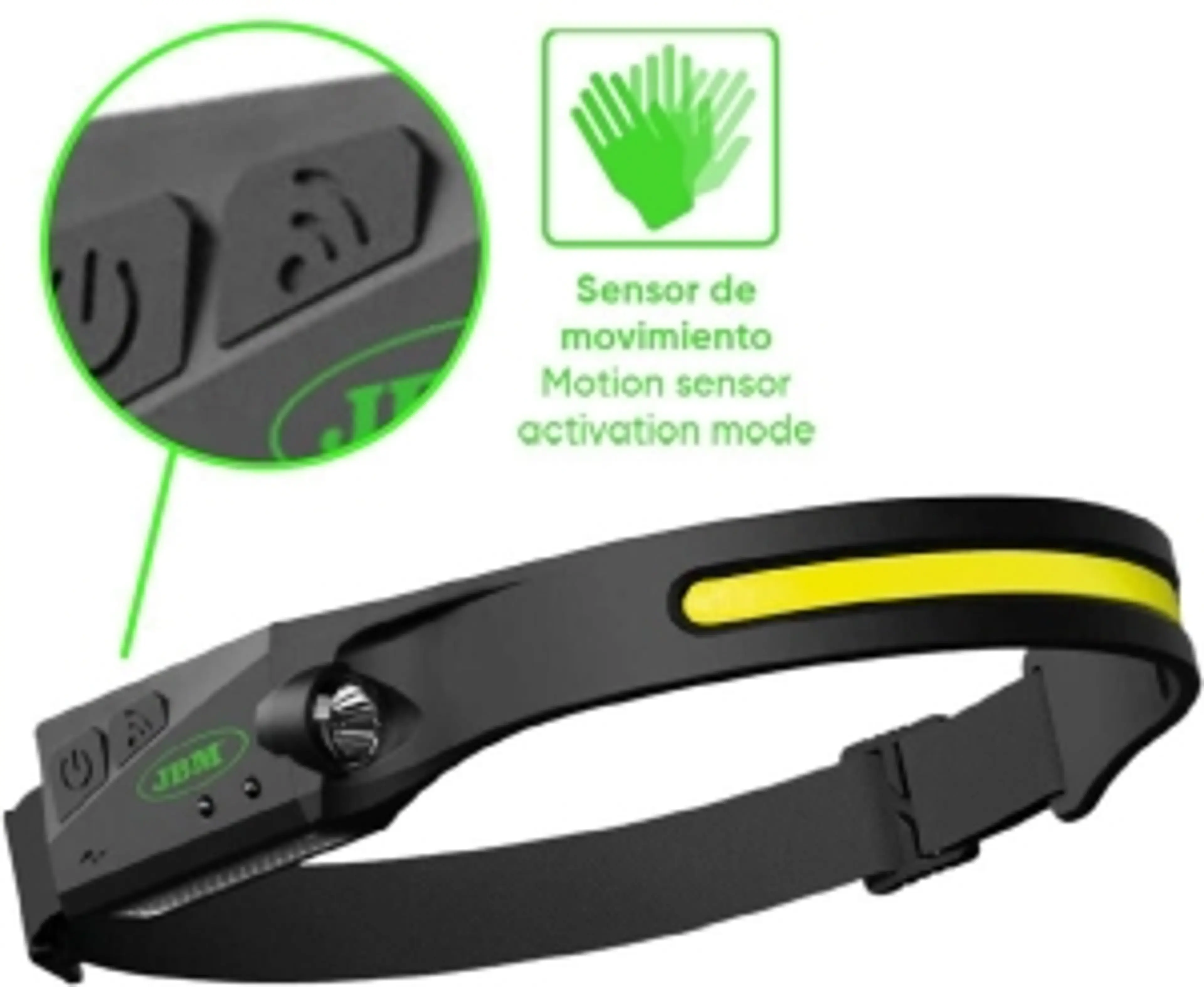 LINTERNA FRONTAL LED AJUSTABLE -...
