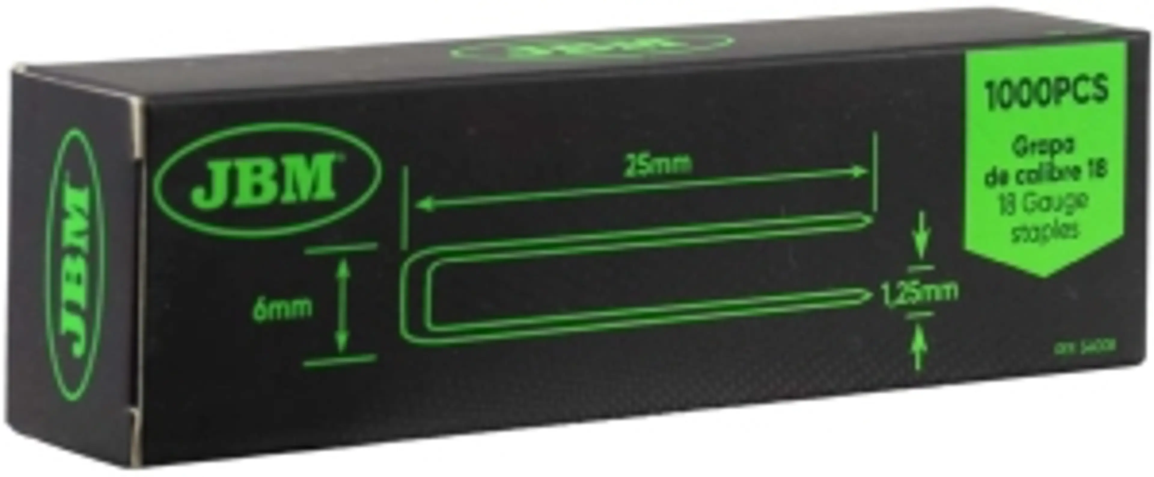 SET DE GRAPAS 25X6MM DE CALIBRE 18.