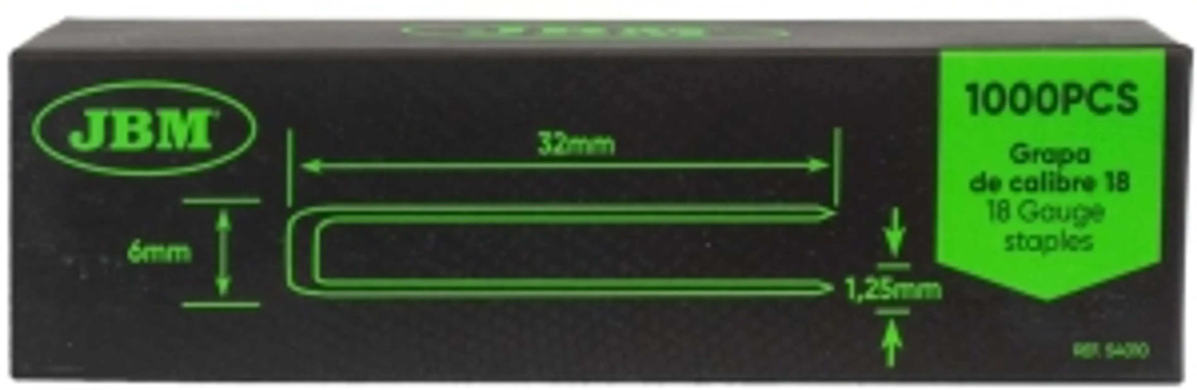 SET DE GRAPAS 32X6MM DE CALIBRE 18.