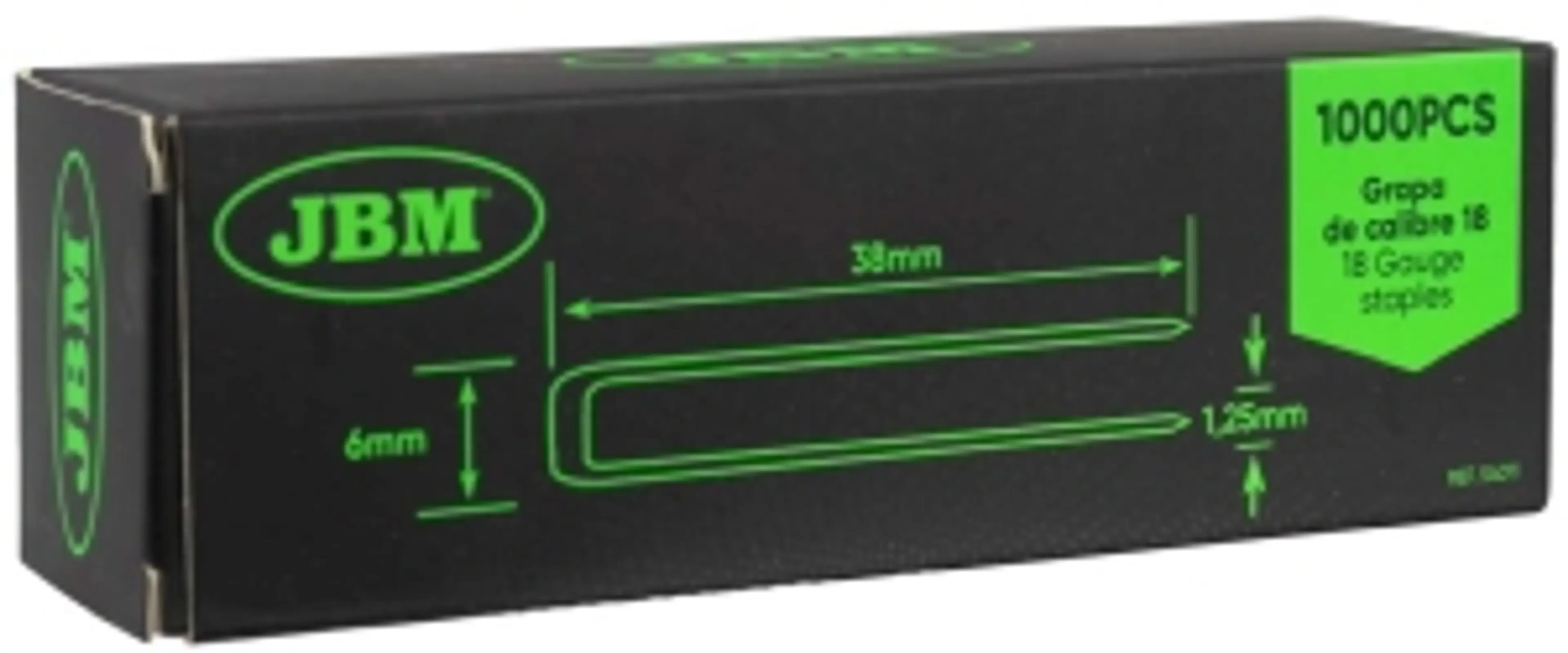 SET DE GRAPAS 38X6MM DE CALIBRE 18.