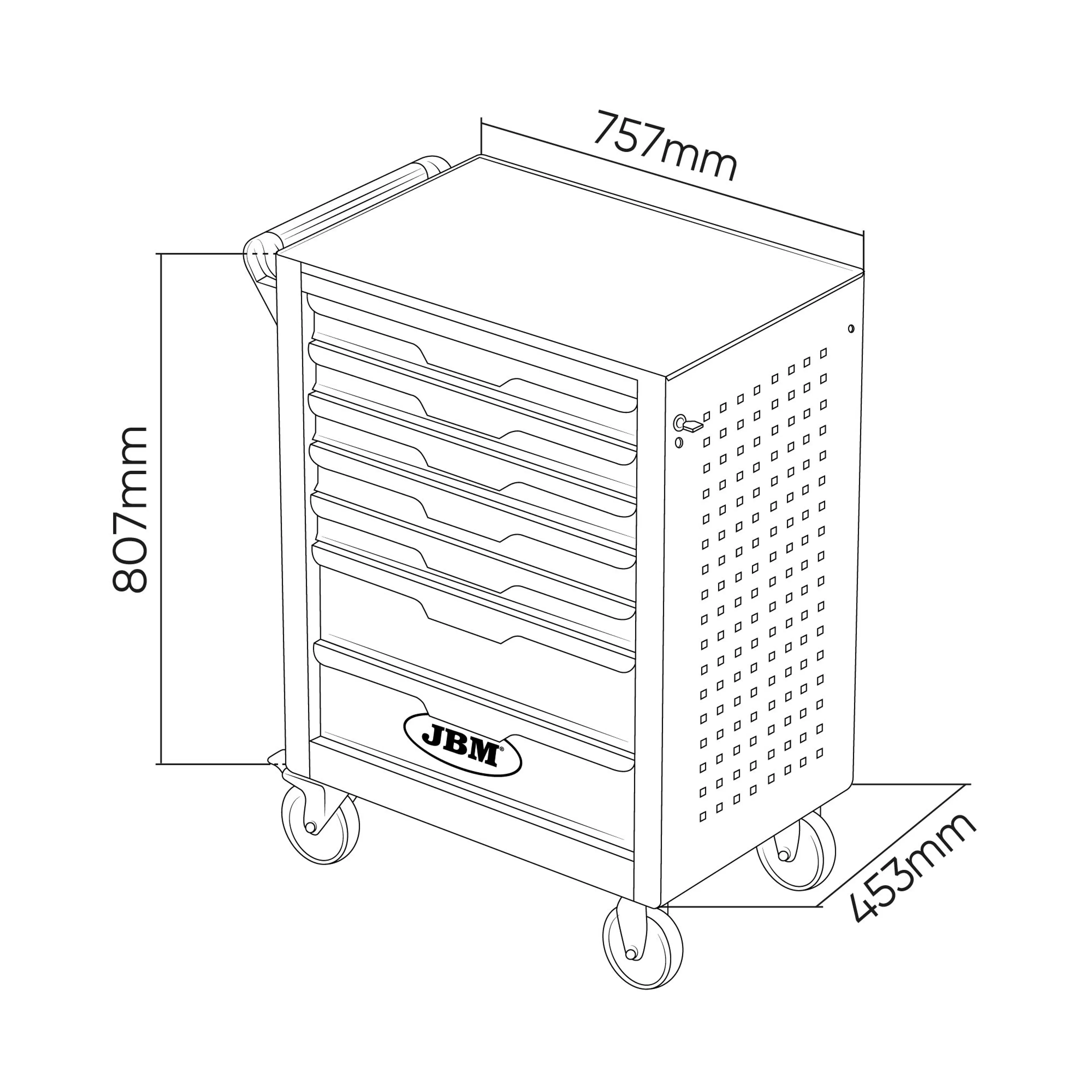CARRO HERRAMIENTAS 7 CAJONES