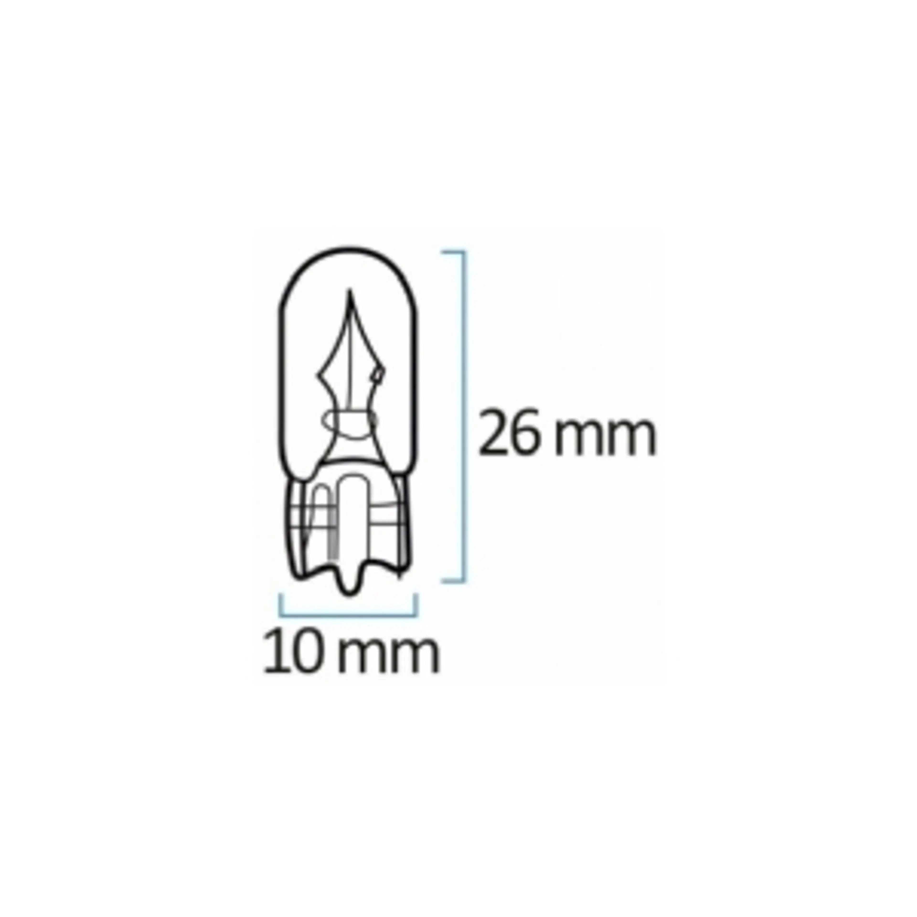 LAMP CONTROL S/C T10 12V 5W ROJA