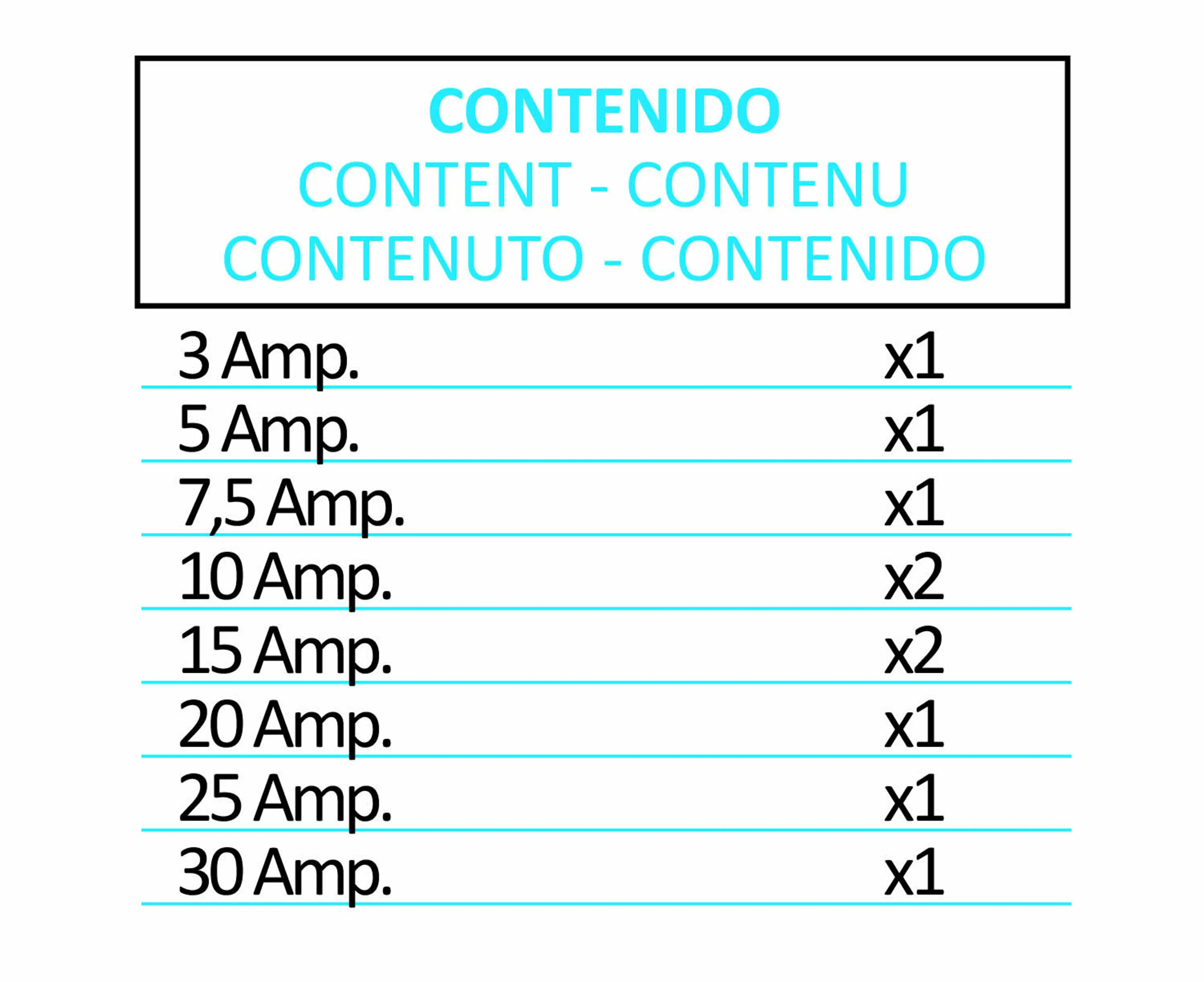 KRW FUSIBLES DE COLORES MINI 10UD