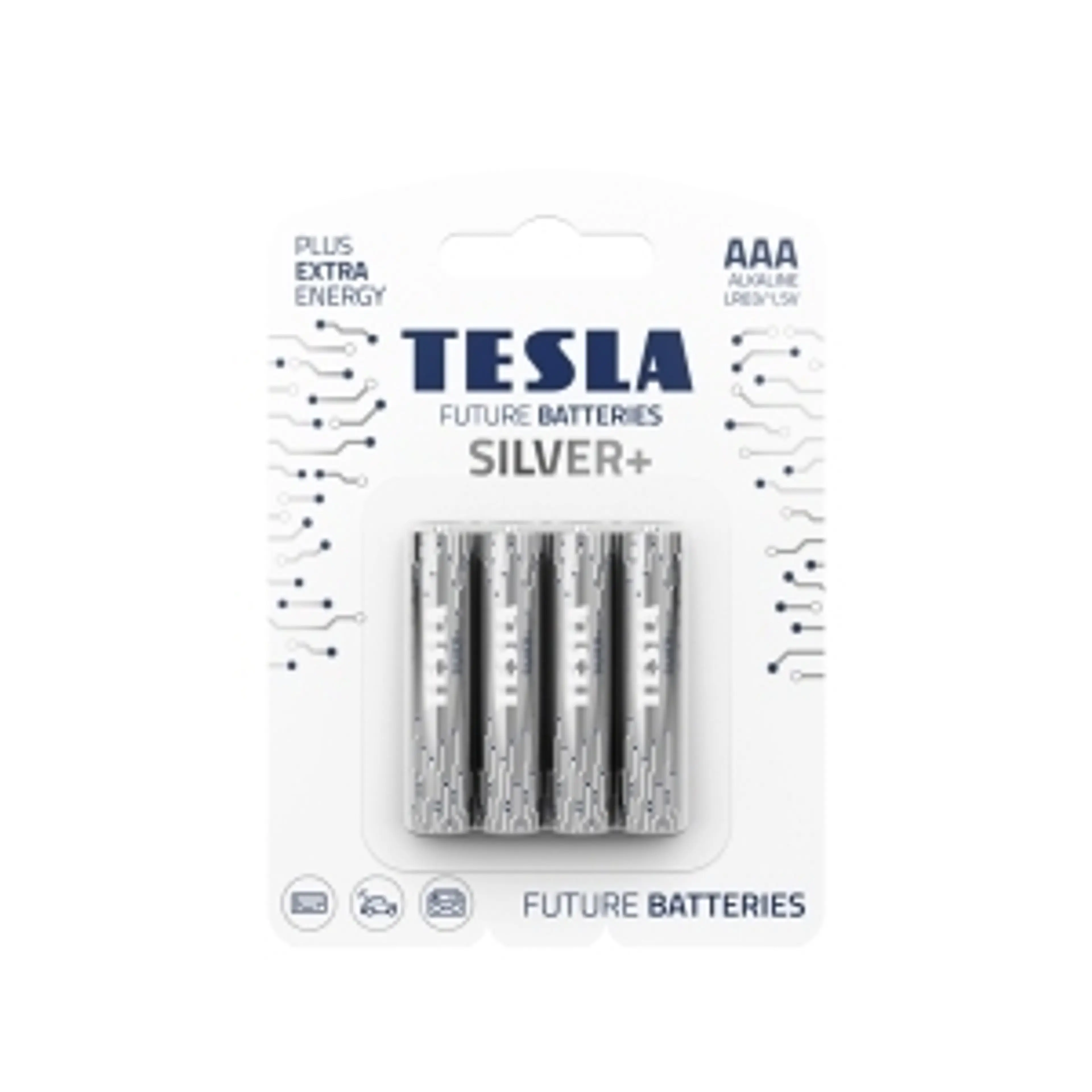 PILA TESLA AAA SILVER+