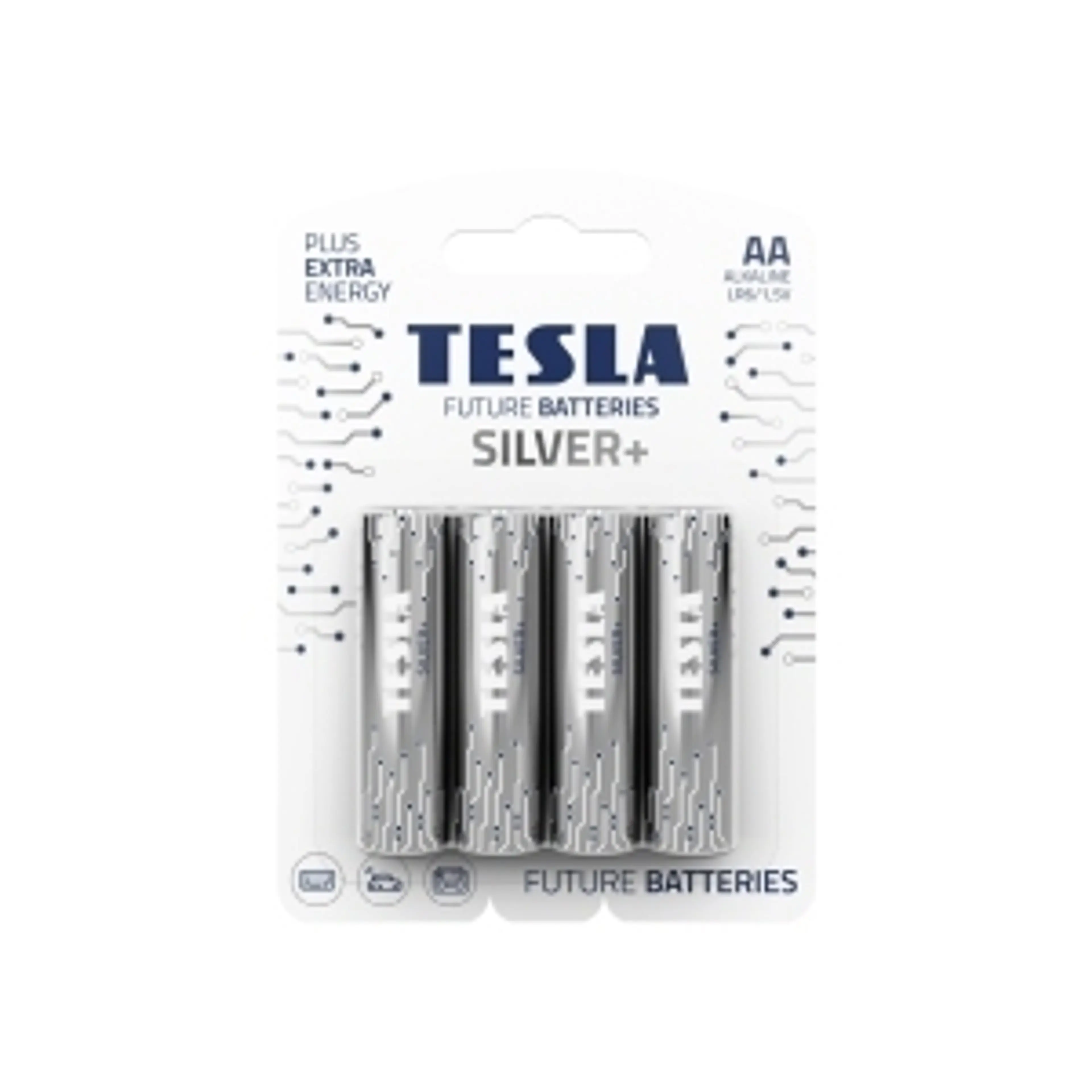 PILA TESLA AA SILVER+