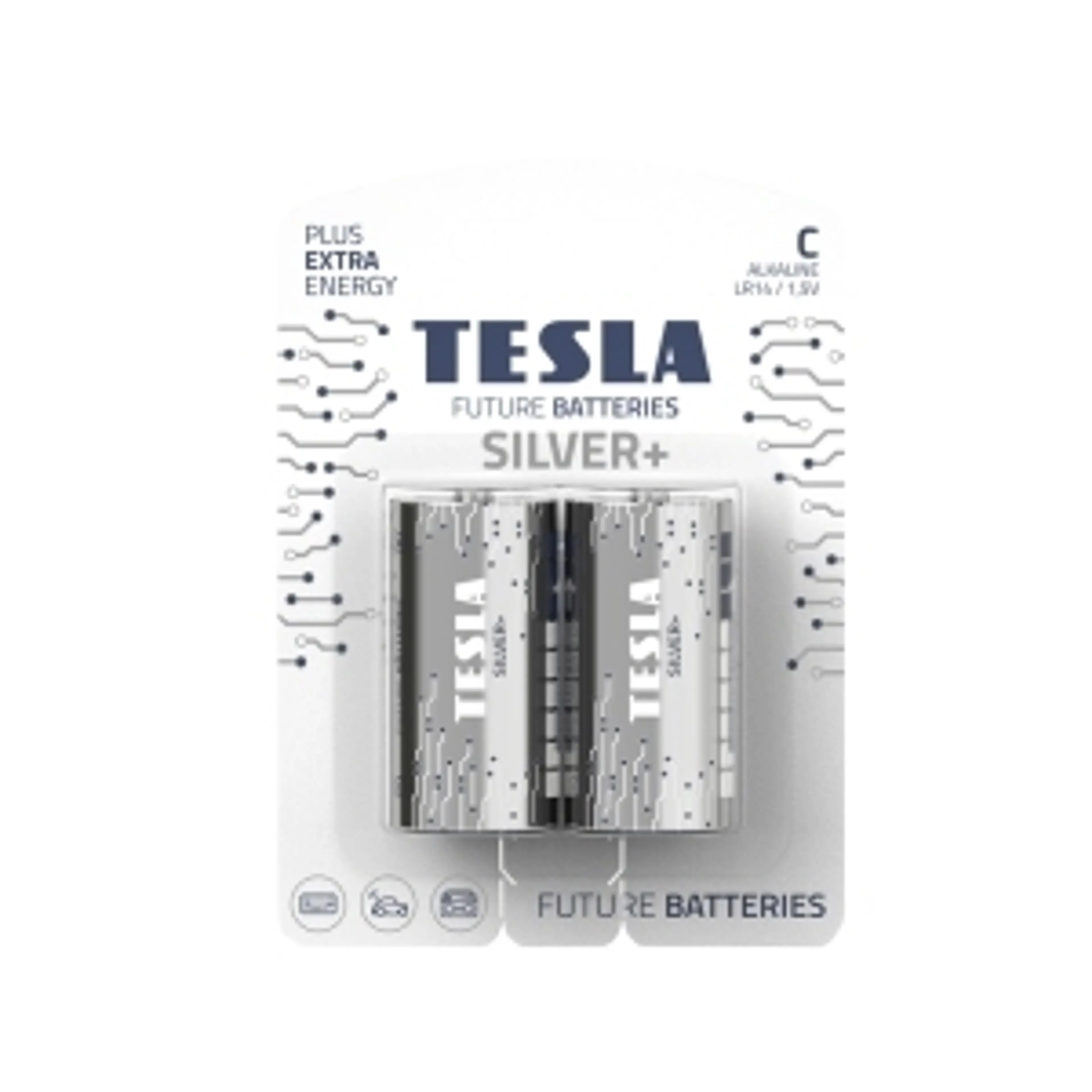 PILA TESLA C SILVER+