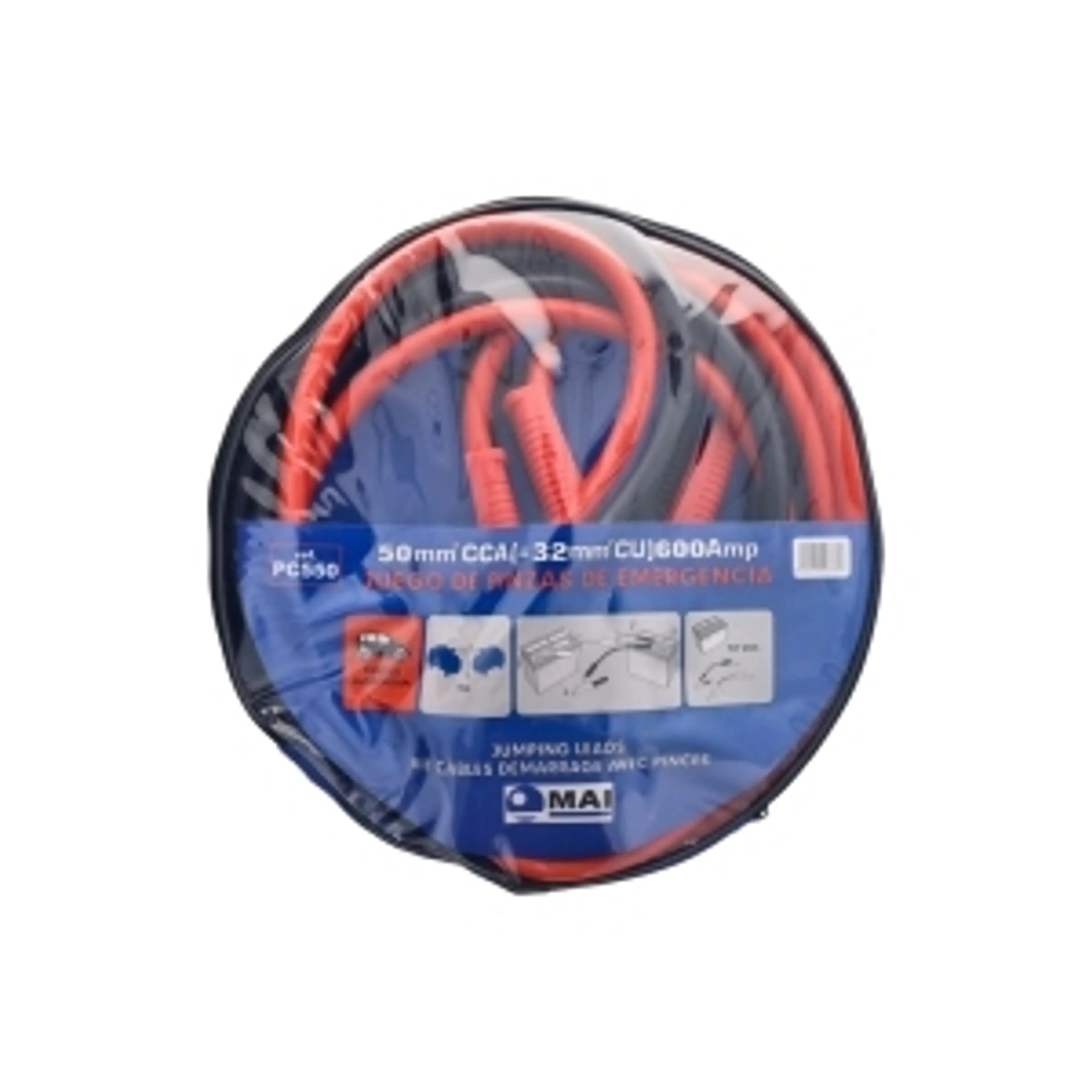 JUEGO CABLES DE EMERGENCIA 600A 5M