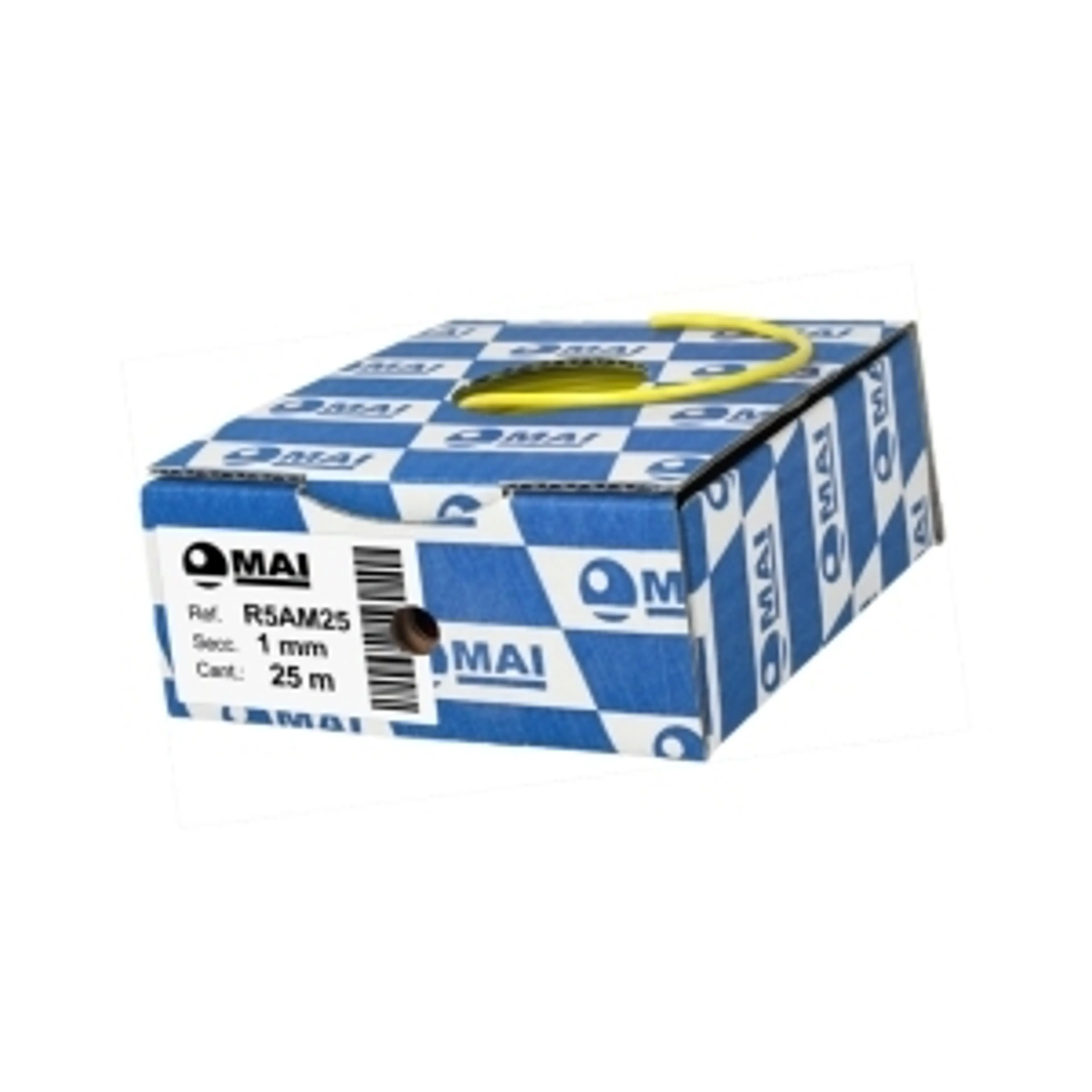 CABLE 105° FLRY-B 1 MM AMARILLO 25M