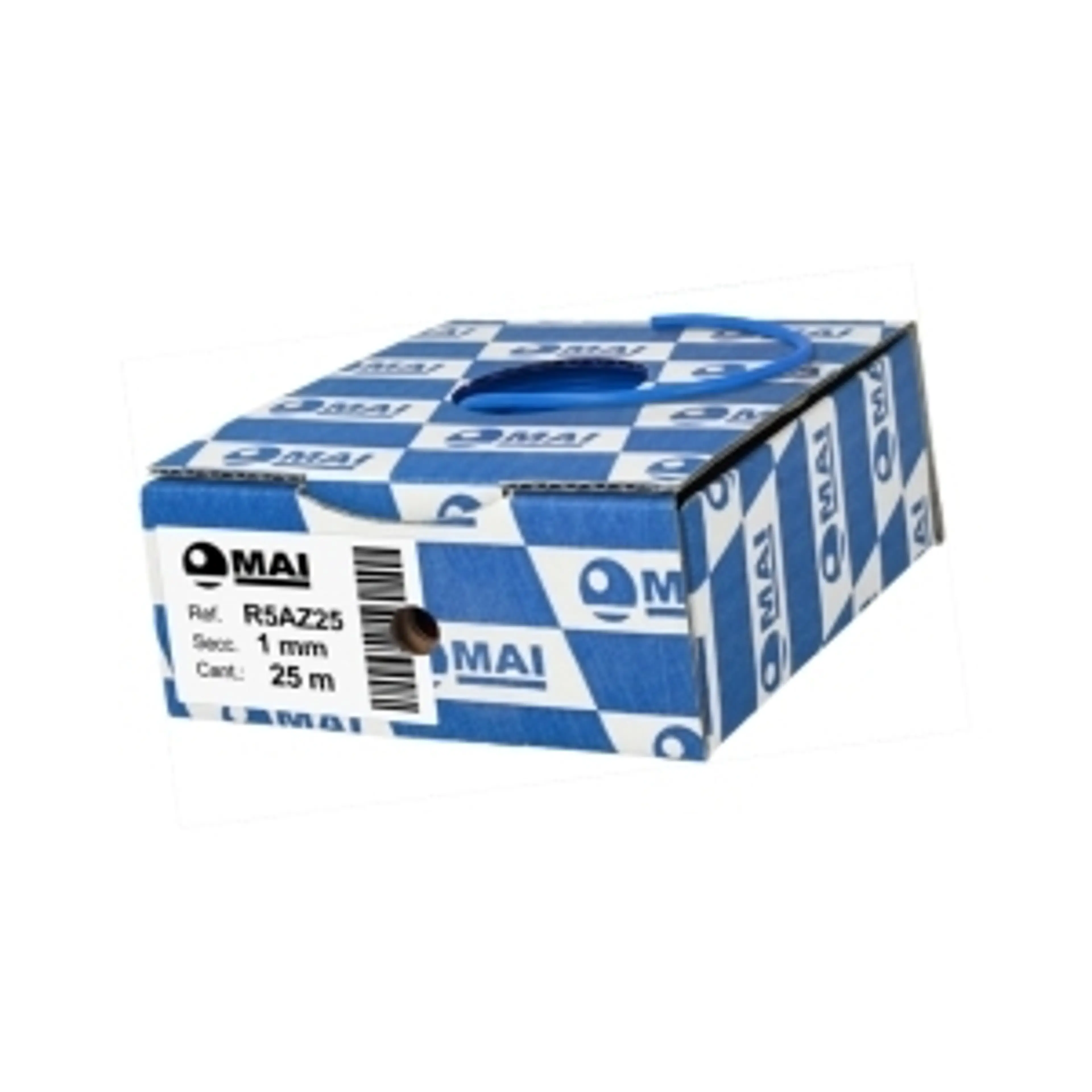 CABLE 105° FLRY-B 1 MM AZUL 25M