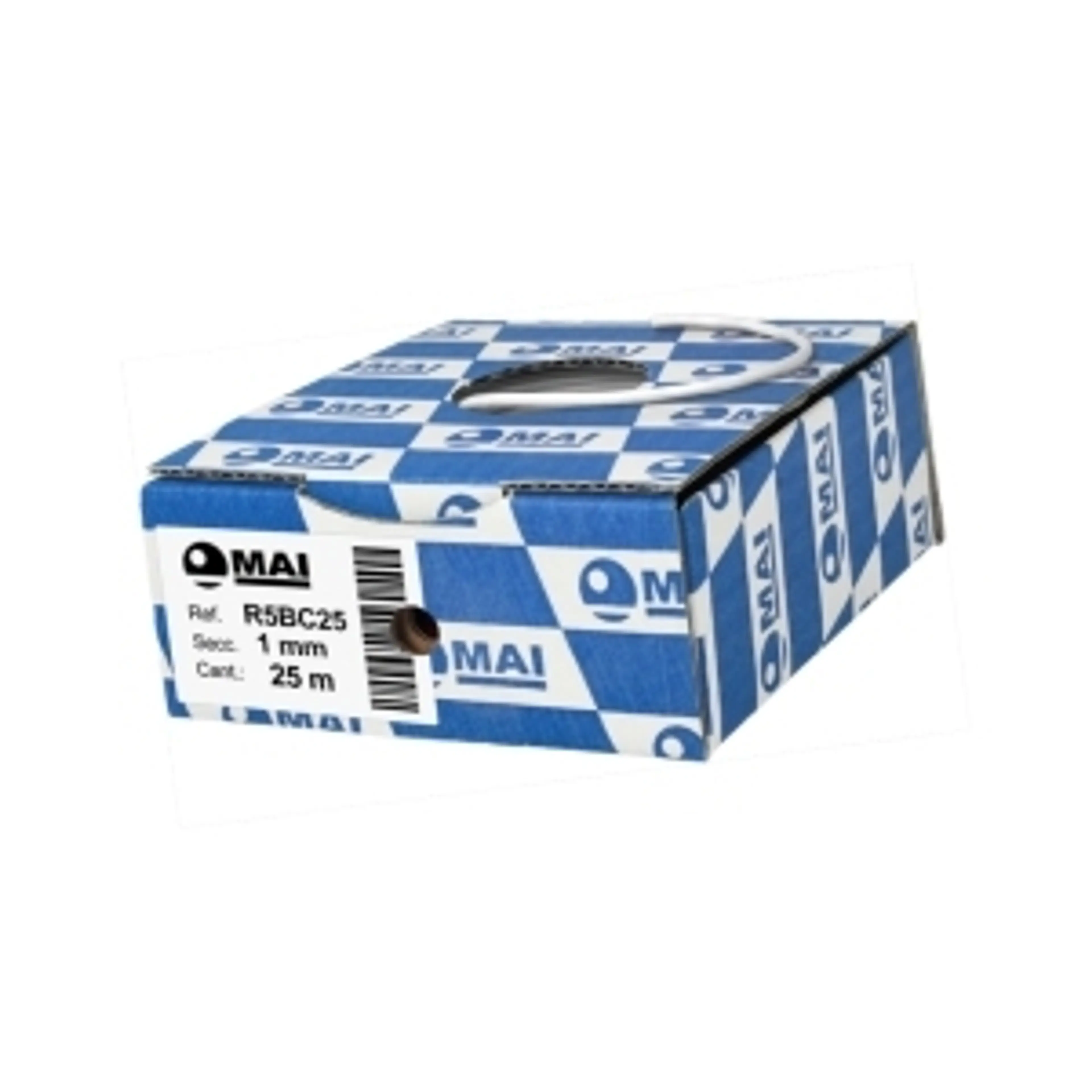 CABLE 105° FLRY-B 1 MM BLANCO 25M