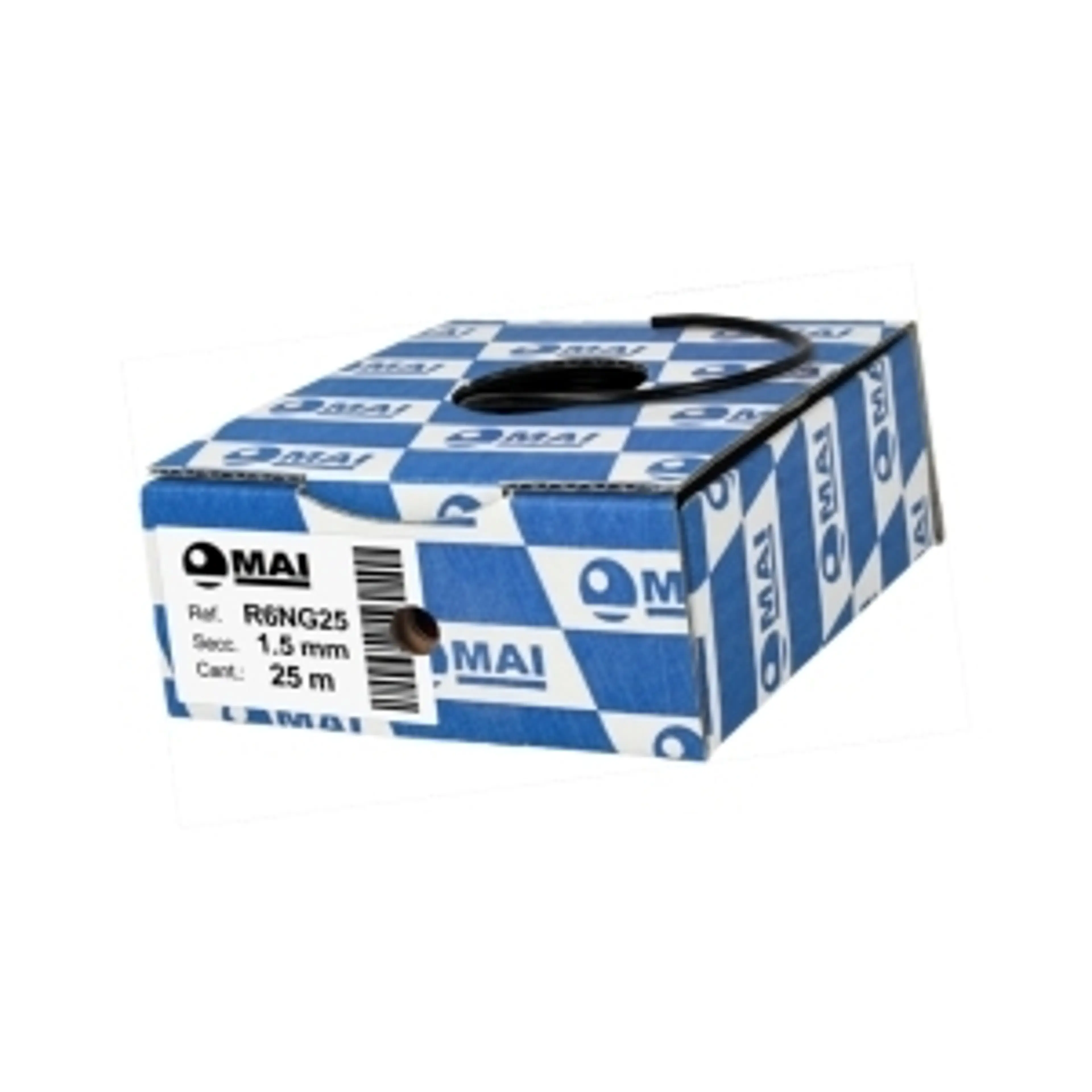 CABLE 105° FLRY-B 1,5 MM NEGRO 25M