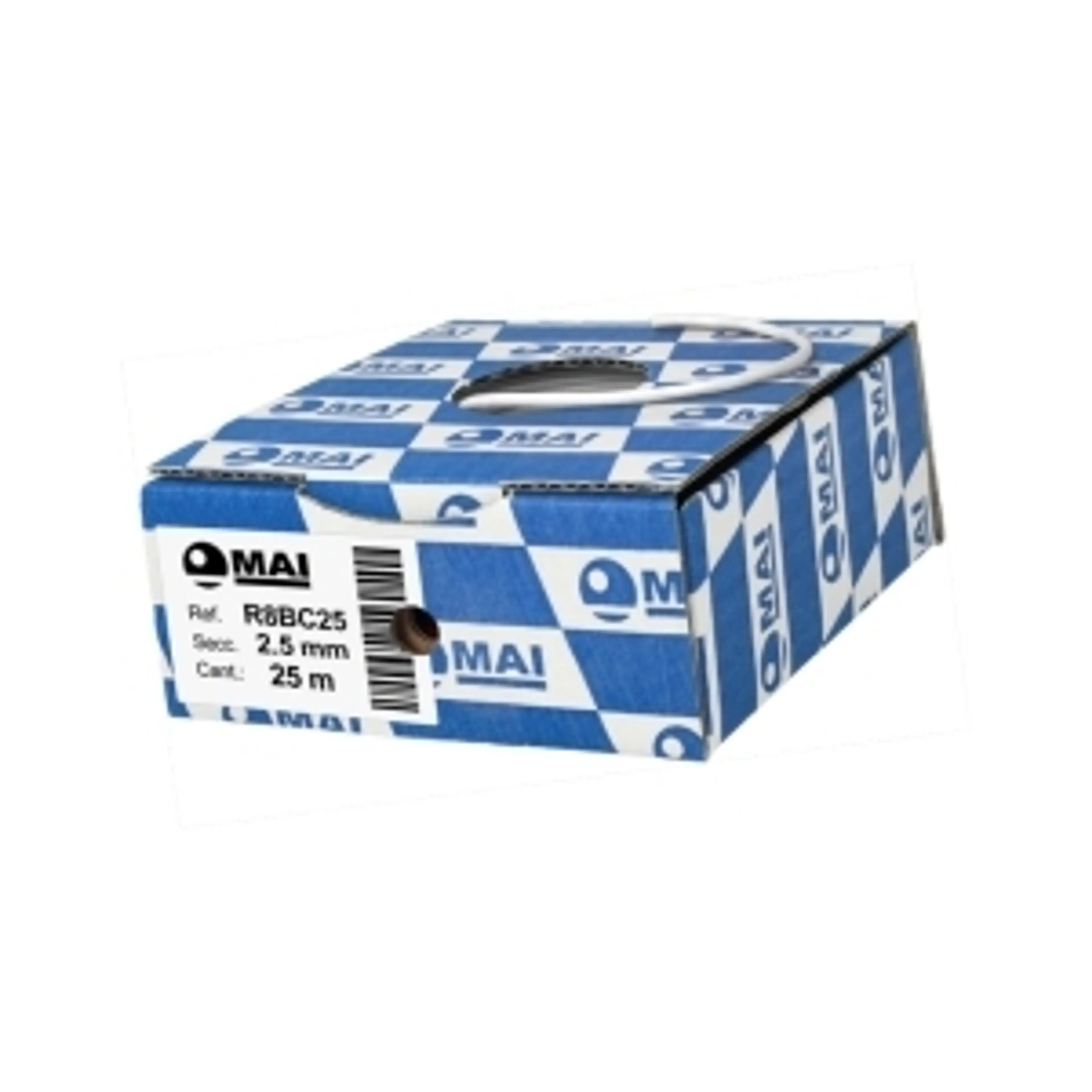 CABLE 105° FLRY-B 2,5 MM BLANCO 25M