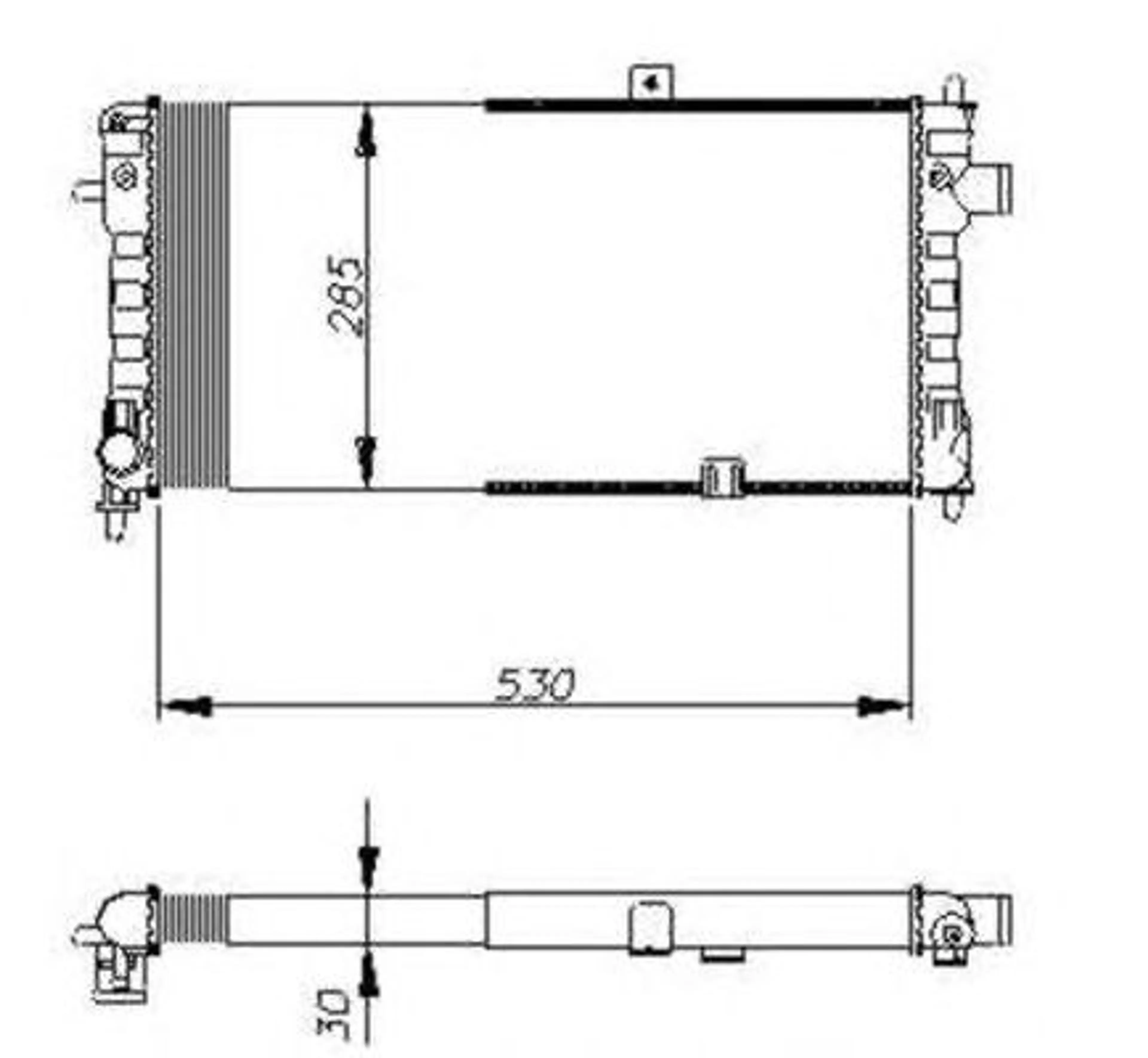 RADIADOR OPEL CORSA 1.4 83-