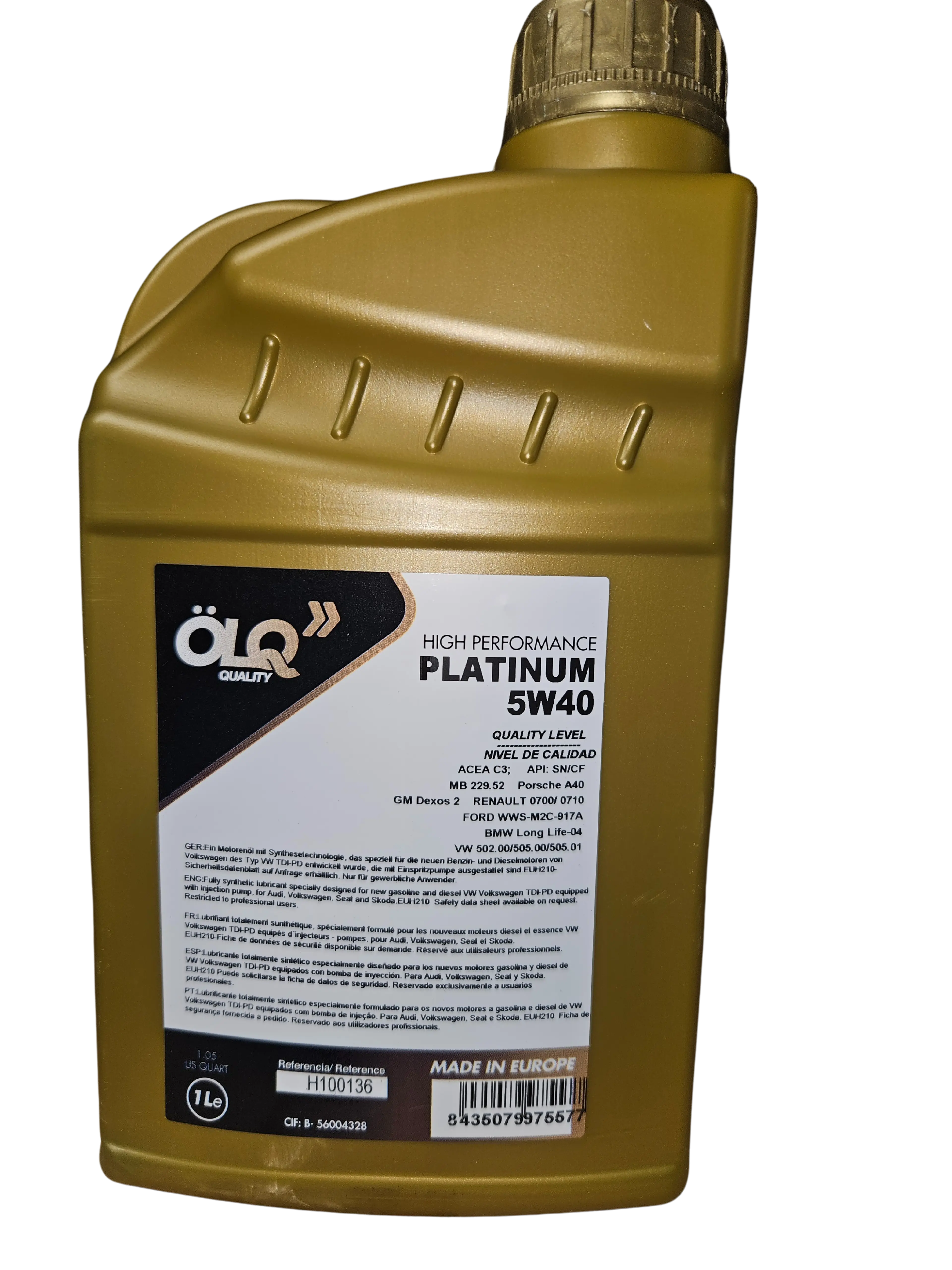 PLATINUM 5W-40 L-1