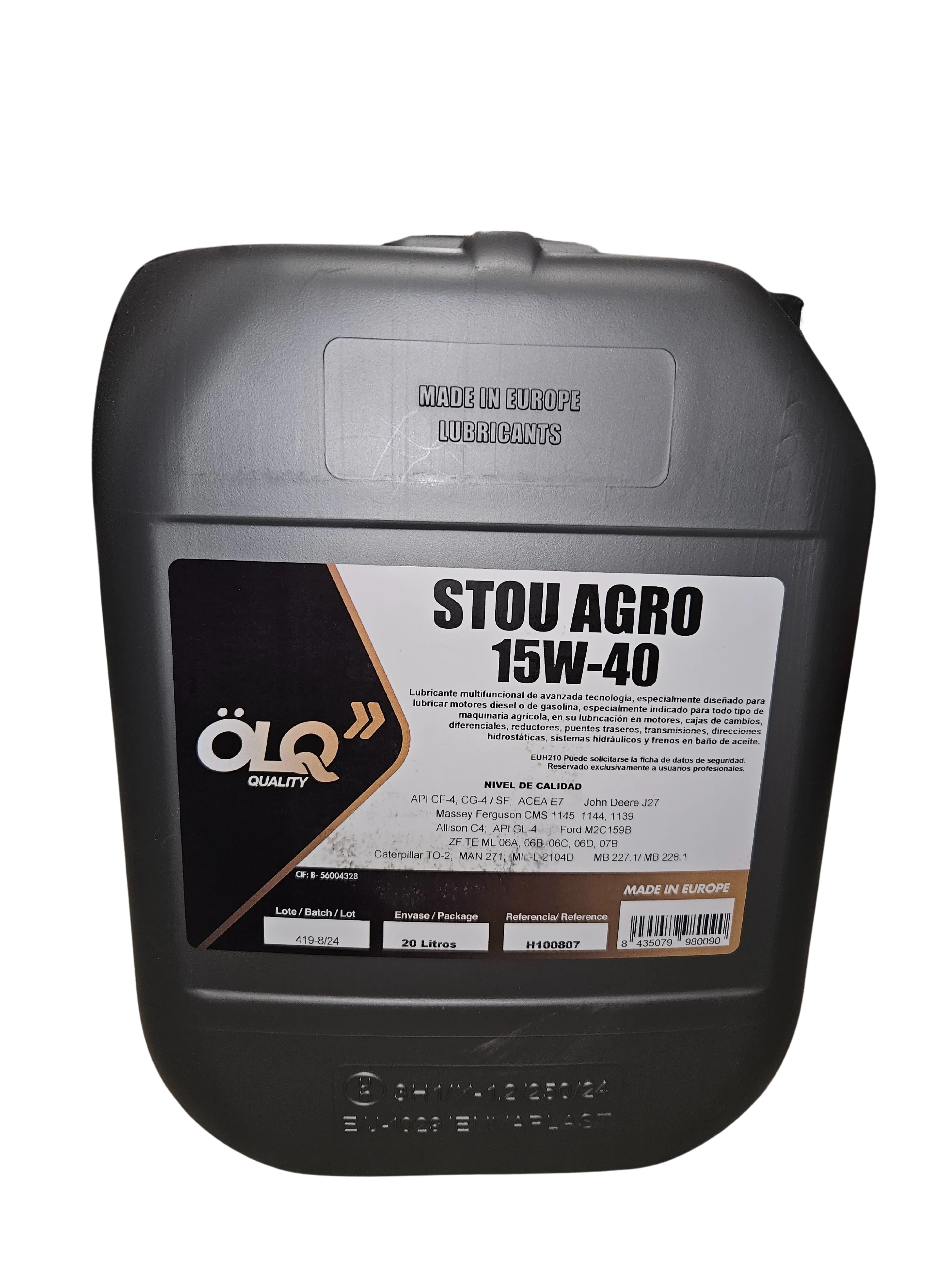 STOU AGRO 15W-40 B-20