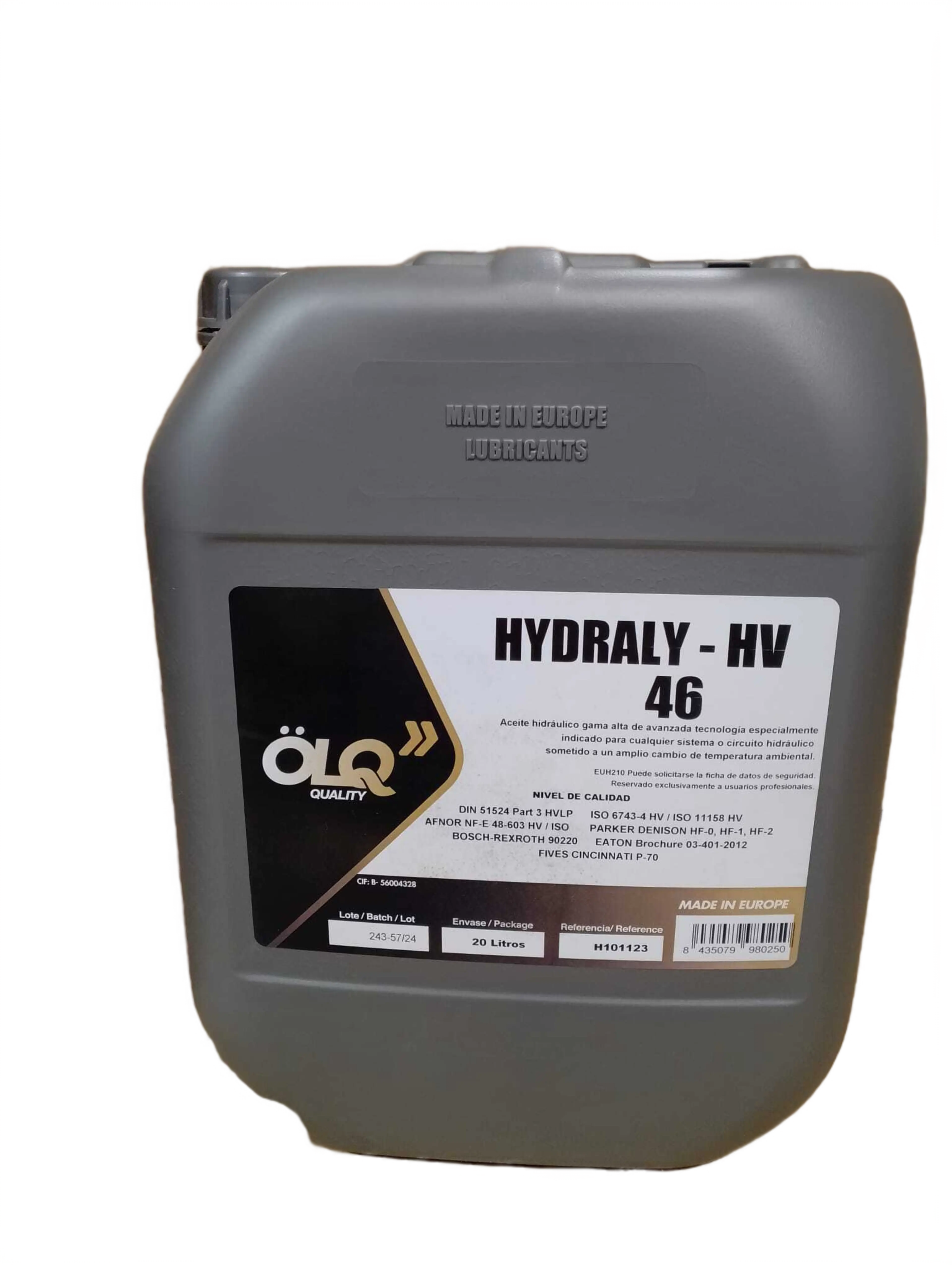 BIDON 20L HIDRAULICO HV46
