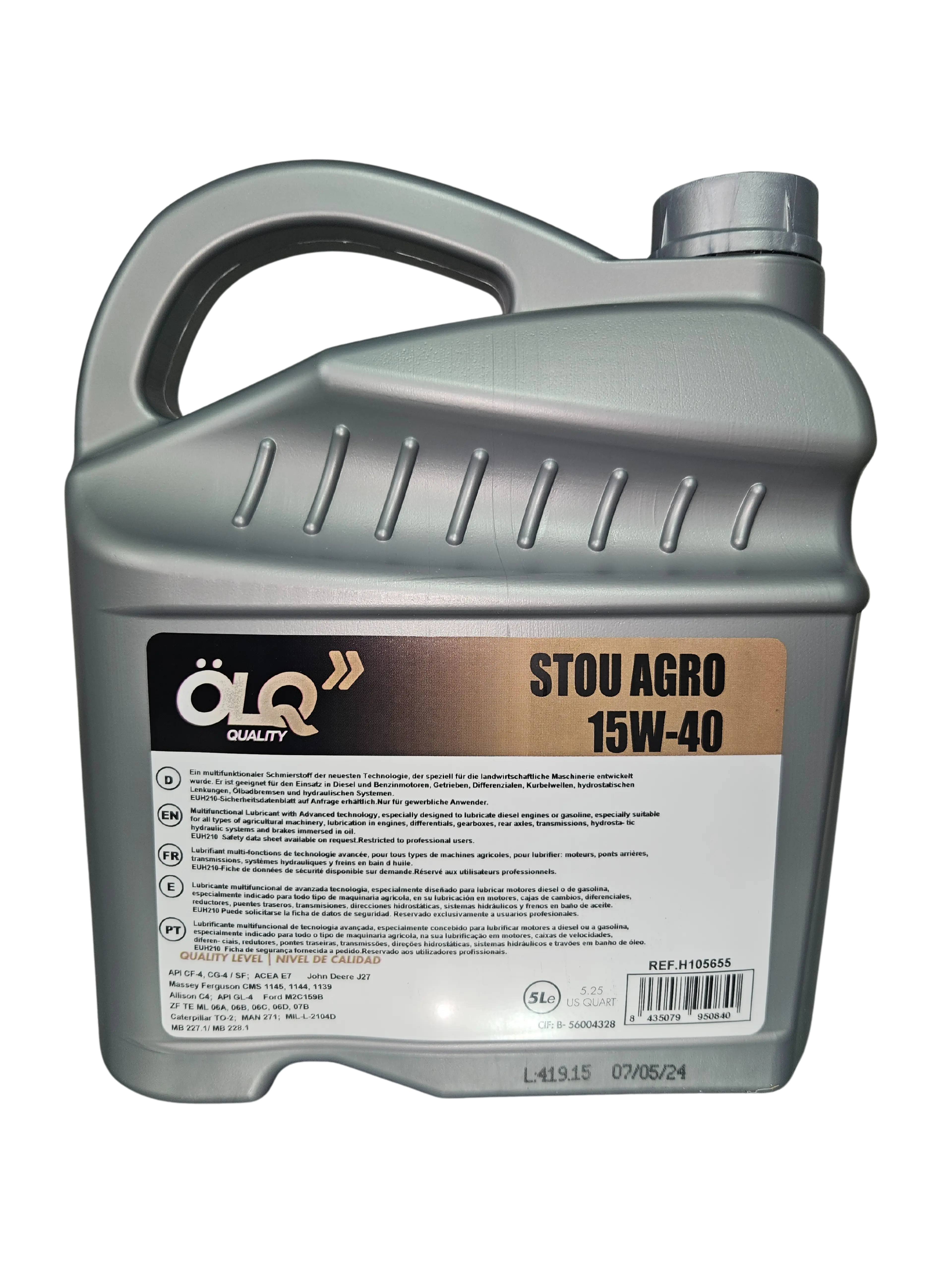 STOU AGRO 15W-40 L-5