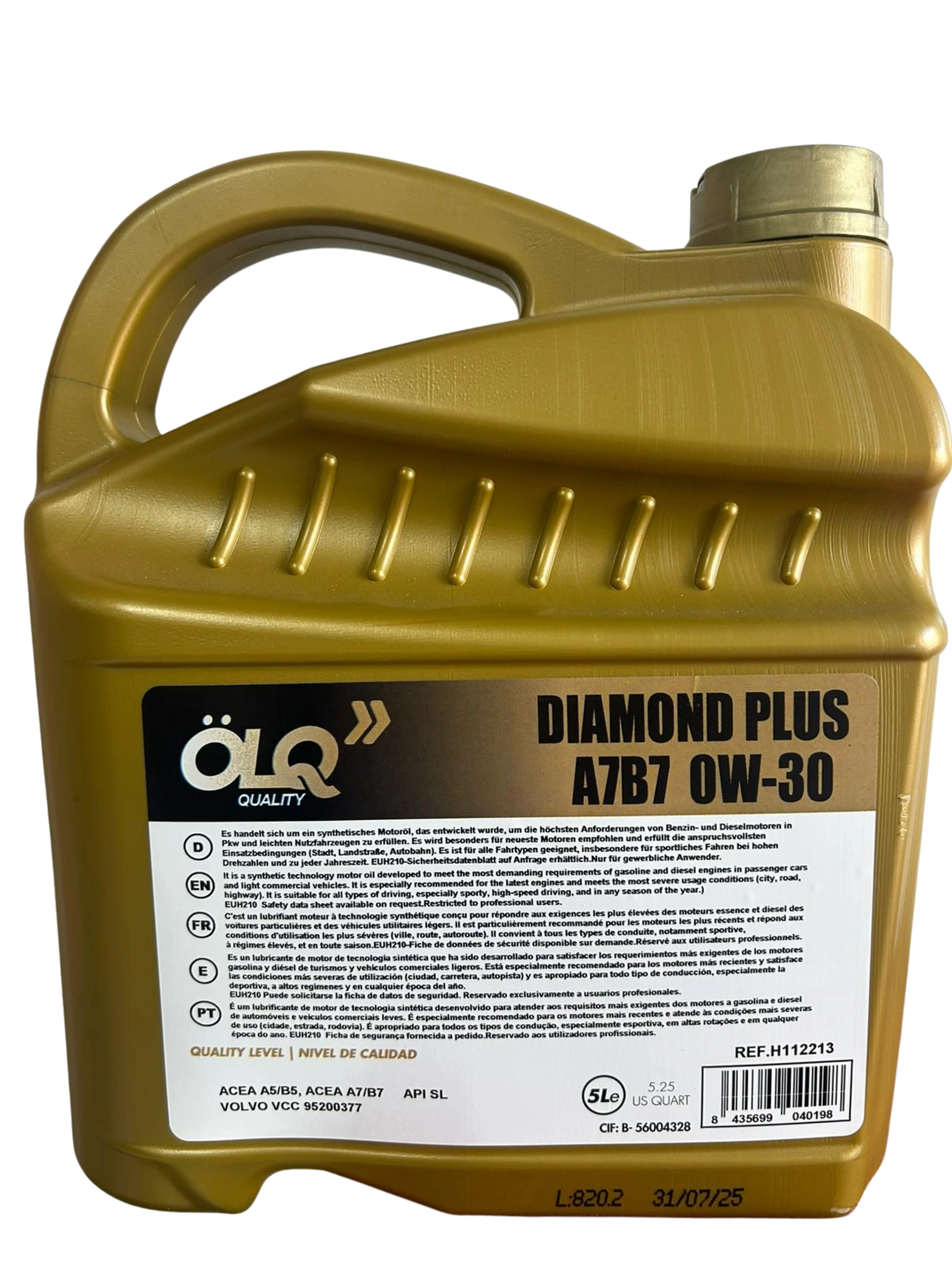DIAMOND PLUS A7B7 0W-30 L-5