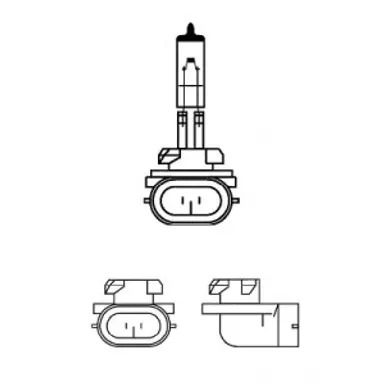 LAMPARA H27W/2 STANDARD 12V27W PGJ1