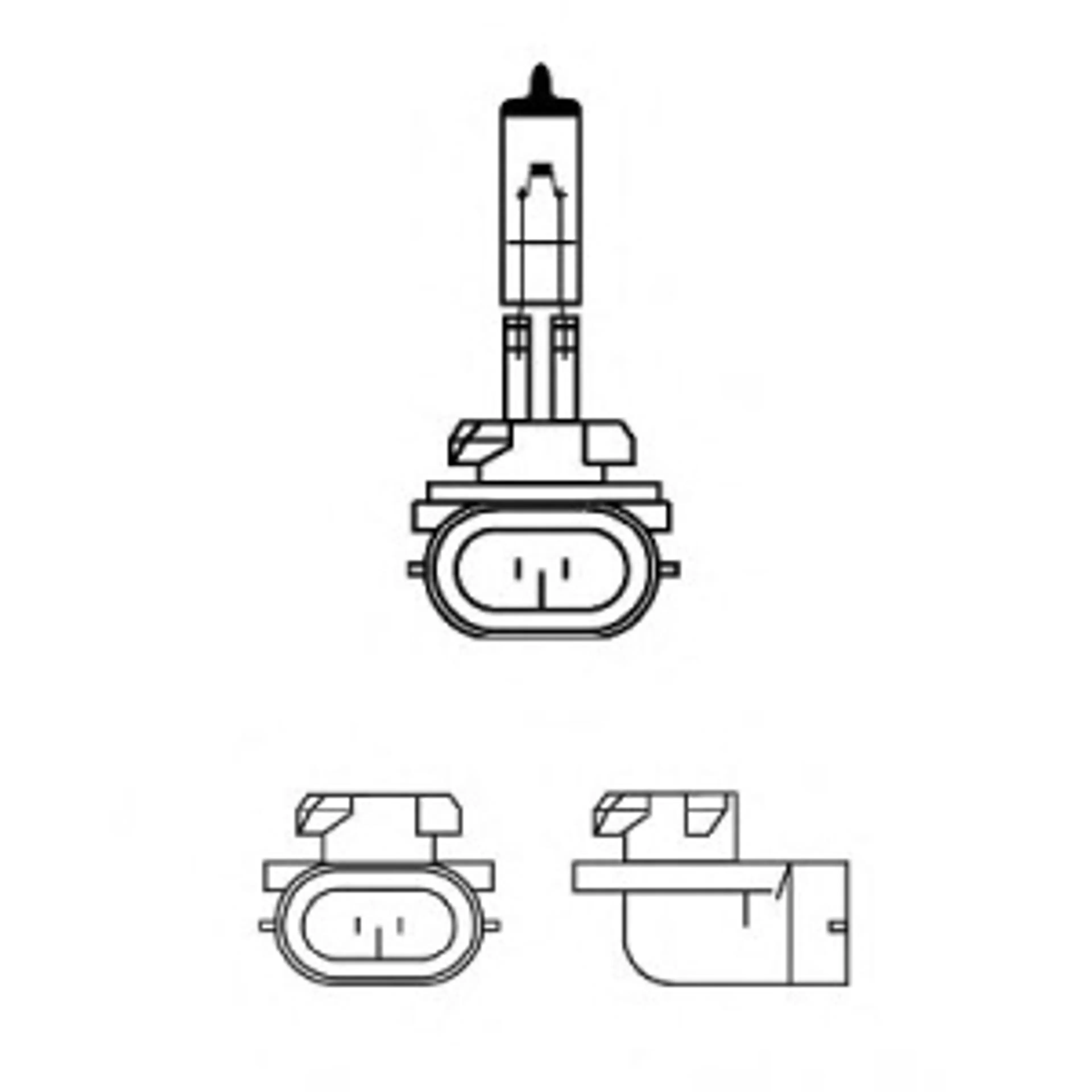 LAMPARA H27W/2 STANDARD 12V27W PGJ1